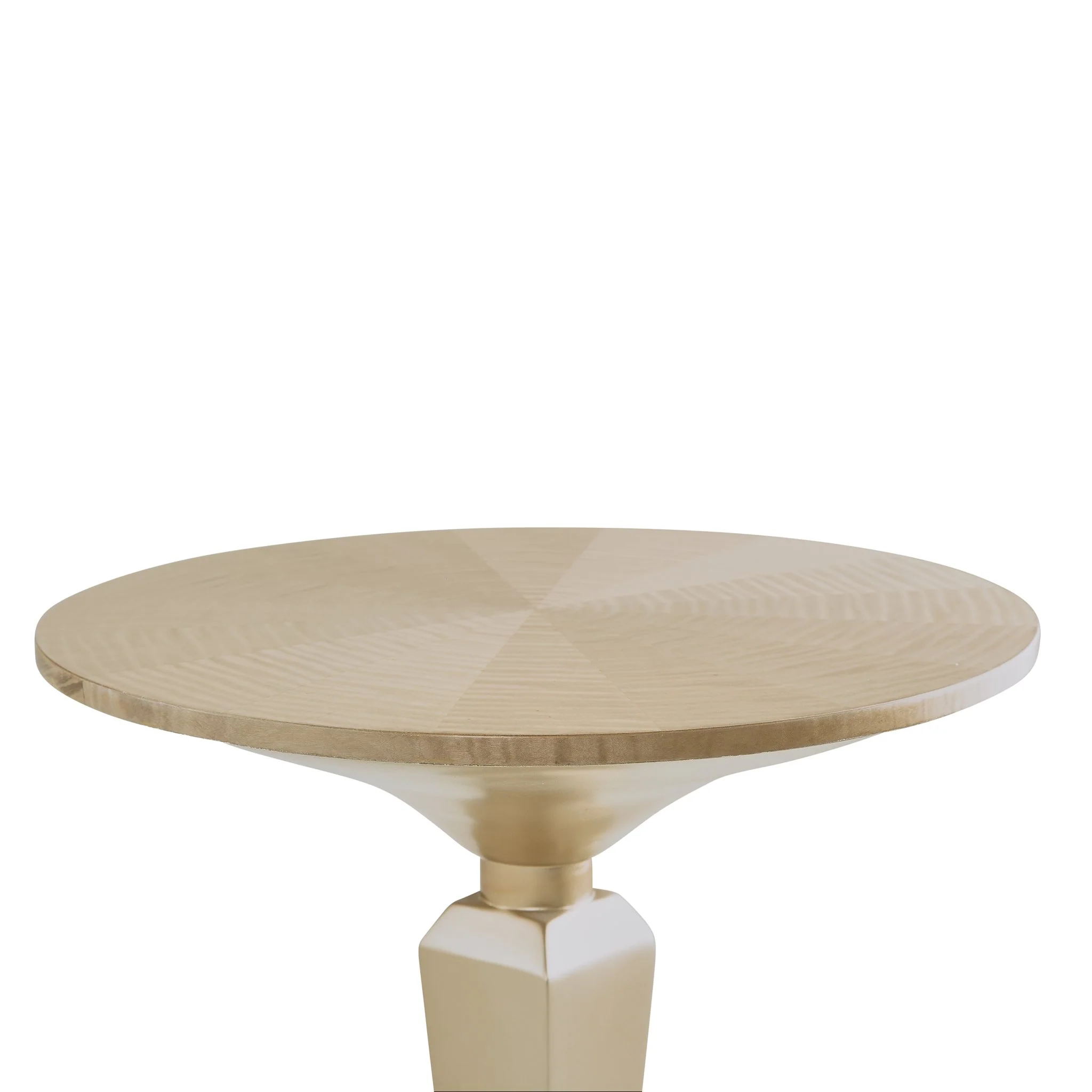 Malibu Crest Round Pedestal Tea Table - Chardonnay - Image 4