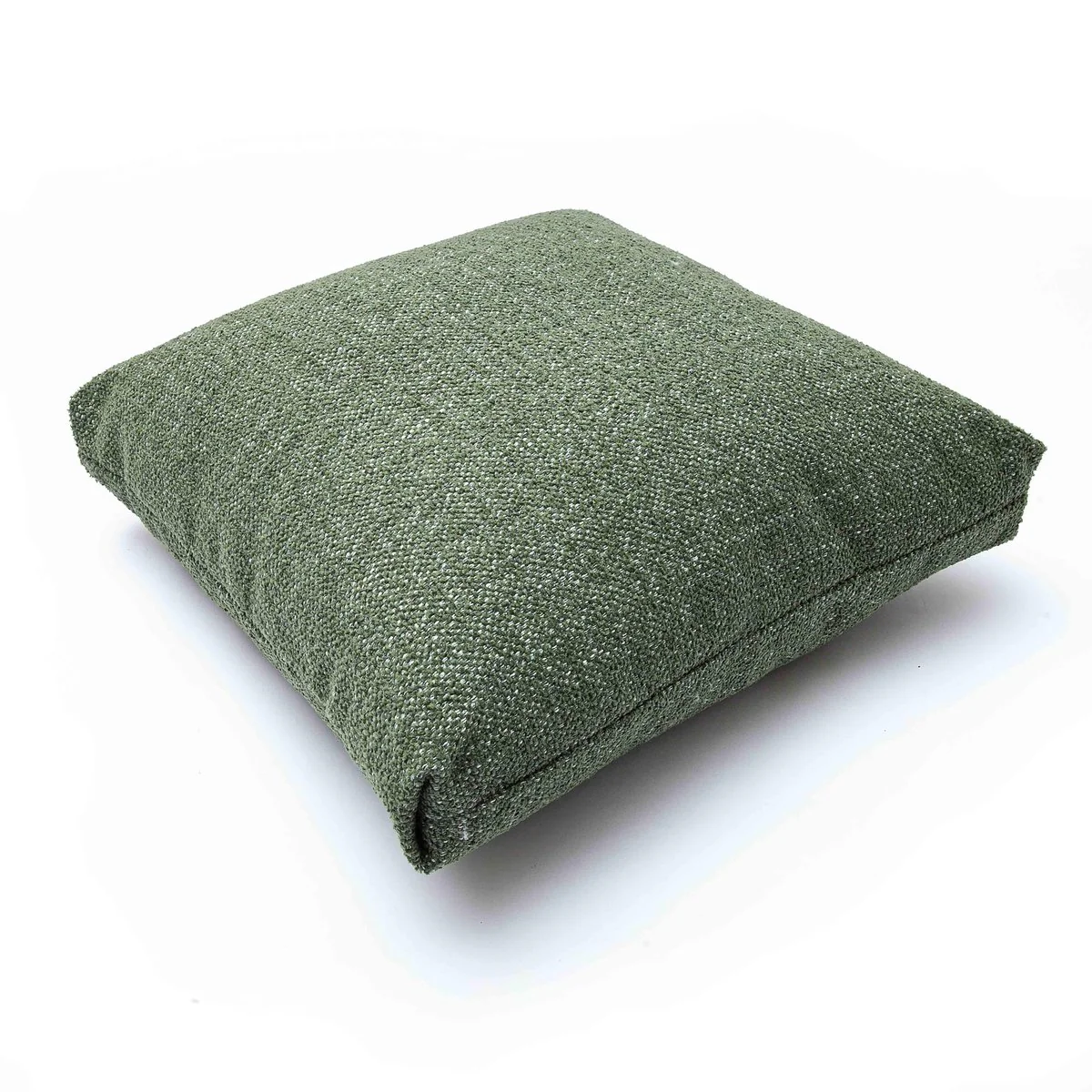 Malolo Green Basketweave 20 inch Square Vegan-Down Pillow - COVER - Image 3