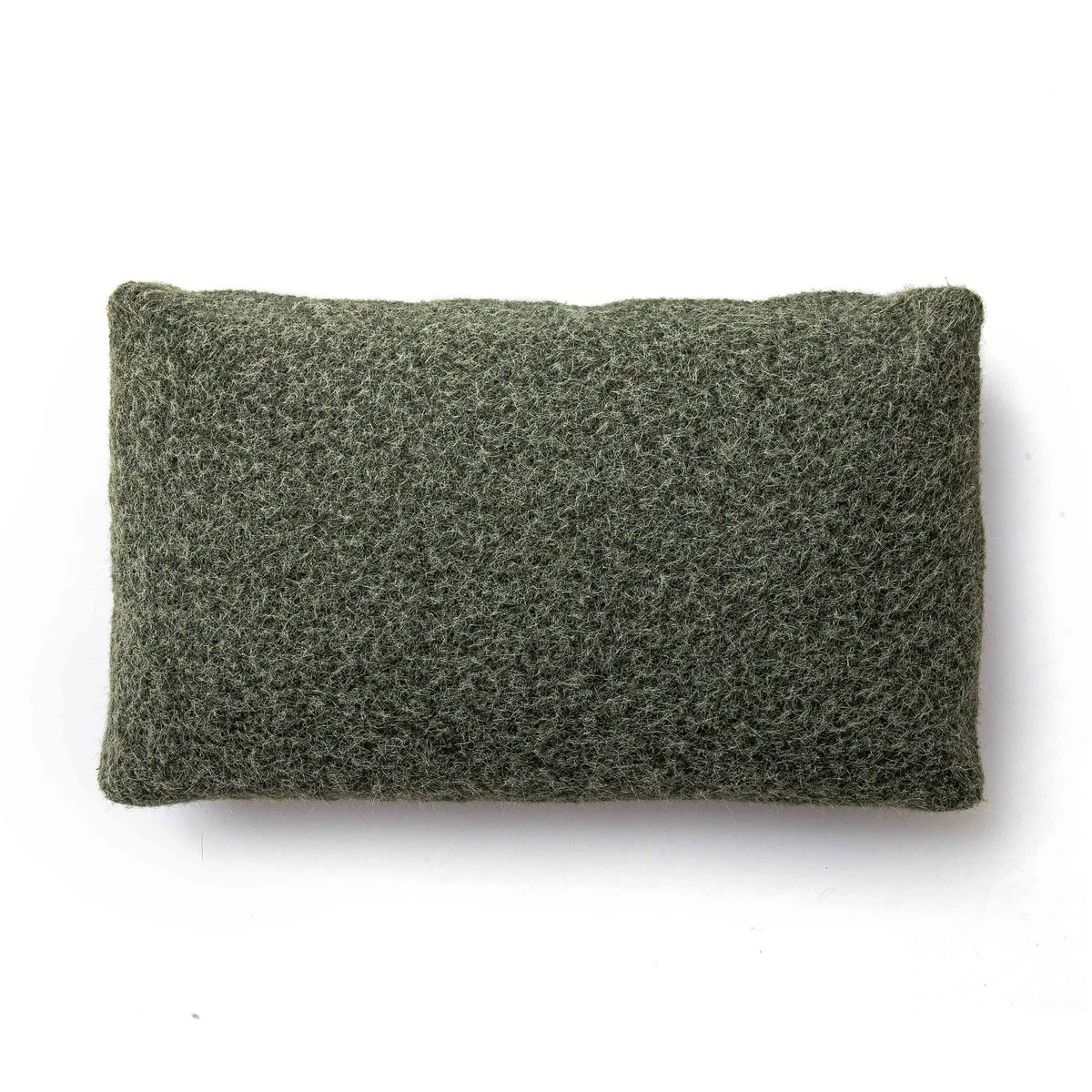 Malolo Green Long Mohair 20 x 12 inch Rectangular Vegan-Down Pillow - Image 14