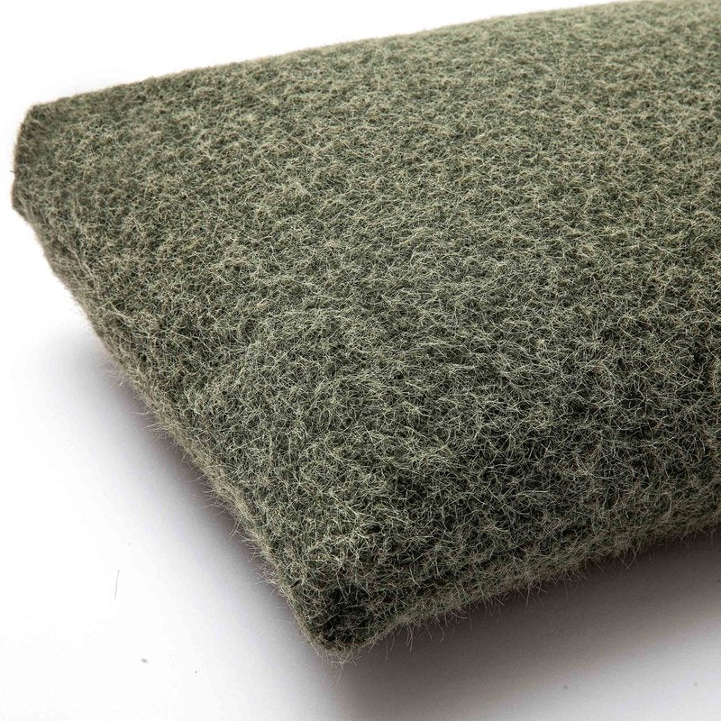 Malolo Green Long Mohair 20 x 12 inch Rectangular Vegan-Down Pillow - Image 9