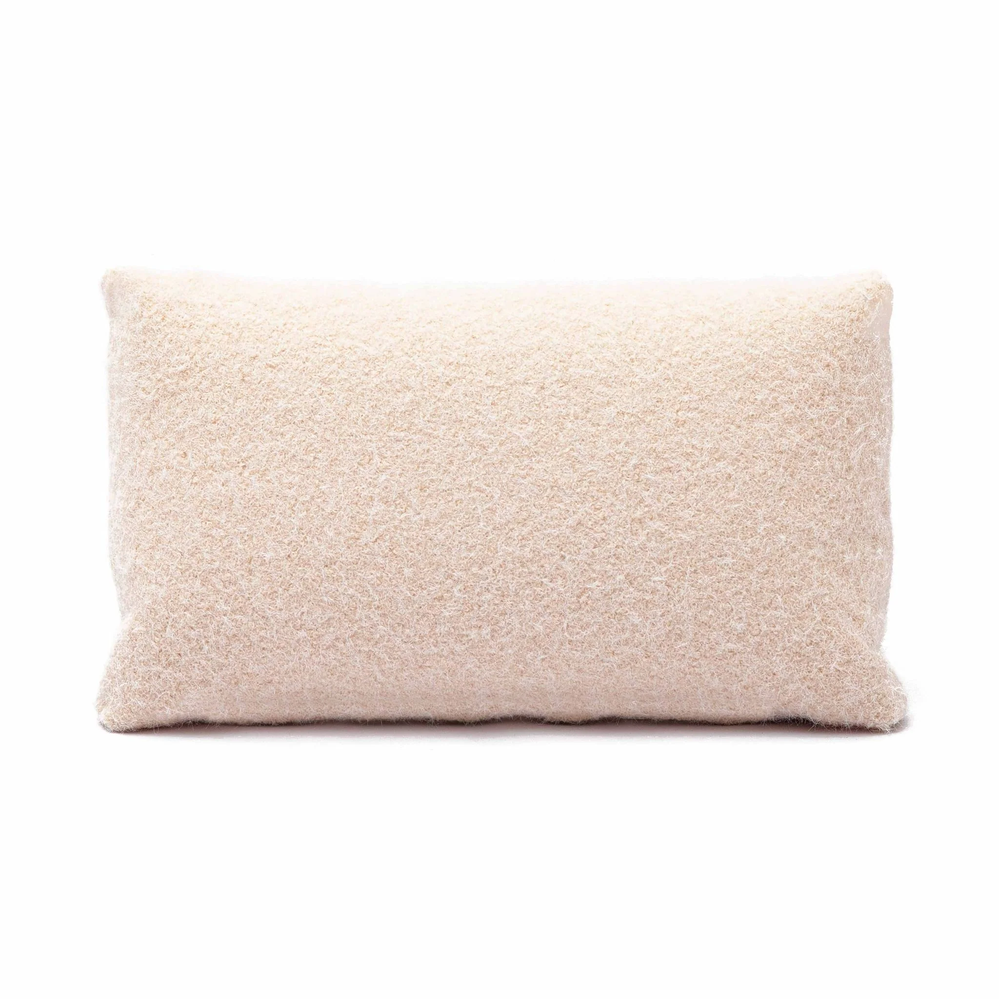 Malolo Rose-Tan Long Mohair 20 x 12 inch Rectangular Vegan-Down Pillow - Image 2