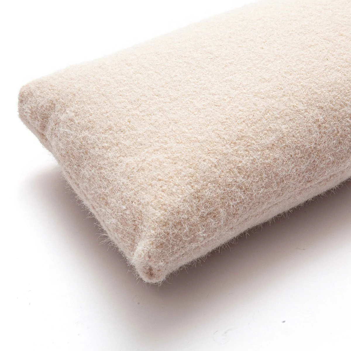 Malolo Rose-Tan Long Mohair 20x12 inch Rectangular Vegan-Down Pillow - COVER - Image 5