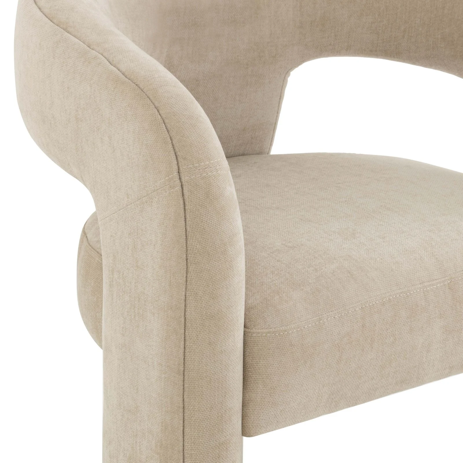 Malone Taupe Performance Chenille Counter Stool - Image 5