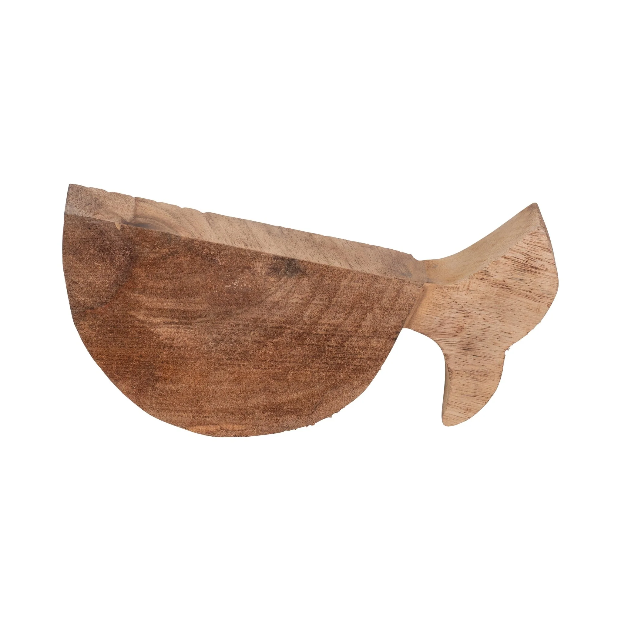 Mango Wood 10", Fish Log, Brown/blue - Image 4