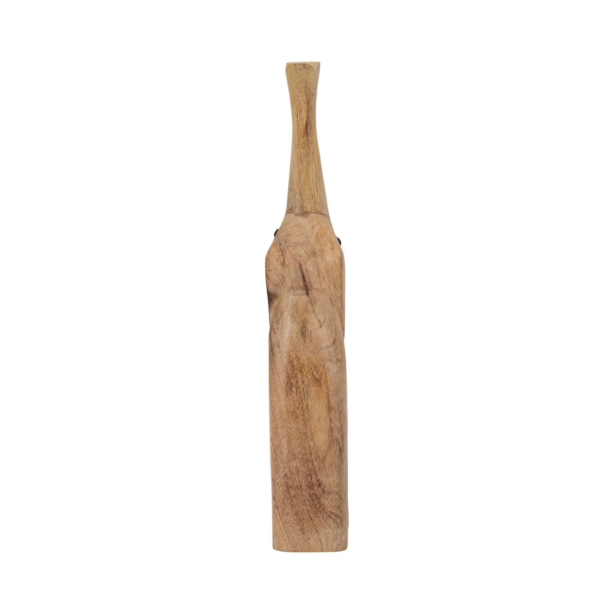 Mango Wood, 15" Skinny Elephant, Brown - Image 4