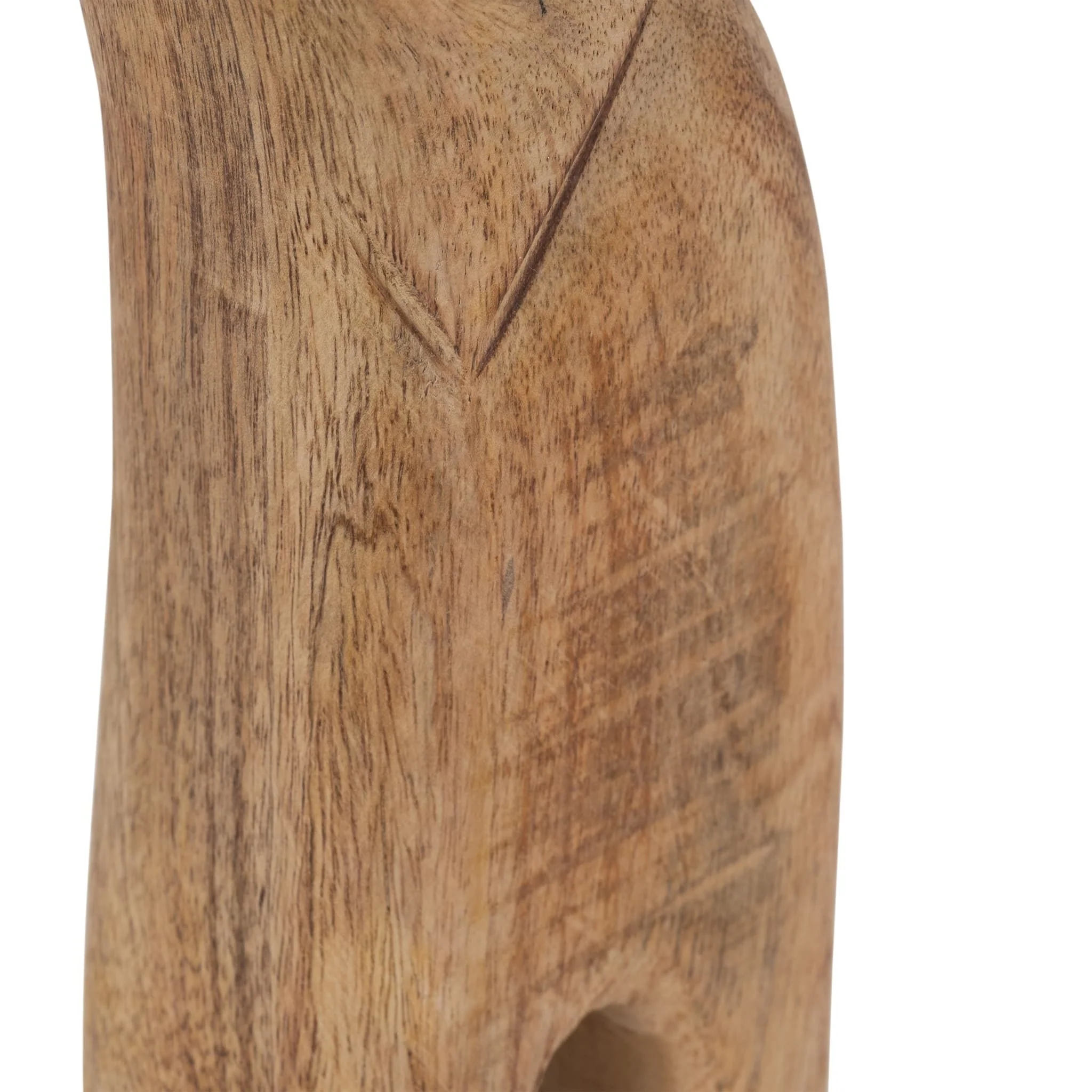 Mango Wood, 15" Skinny Elephant, Brown - Image 5
