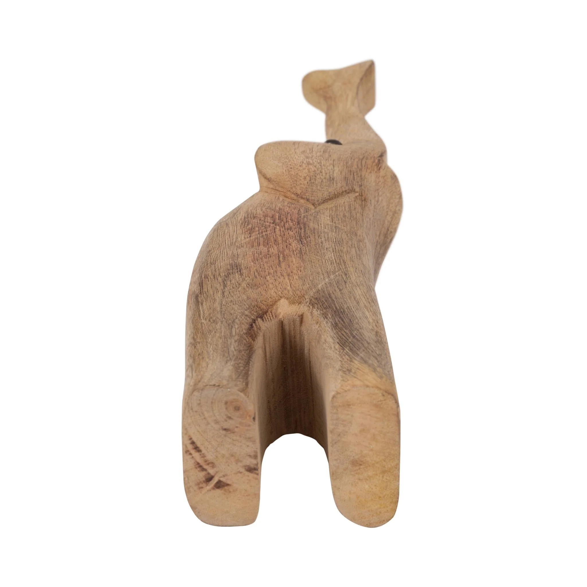 Mango Wood, 15" Skinny Elephant, Brown - Image 7