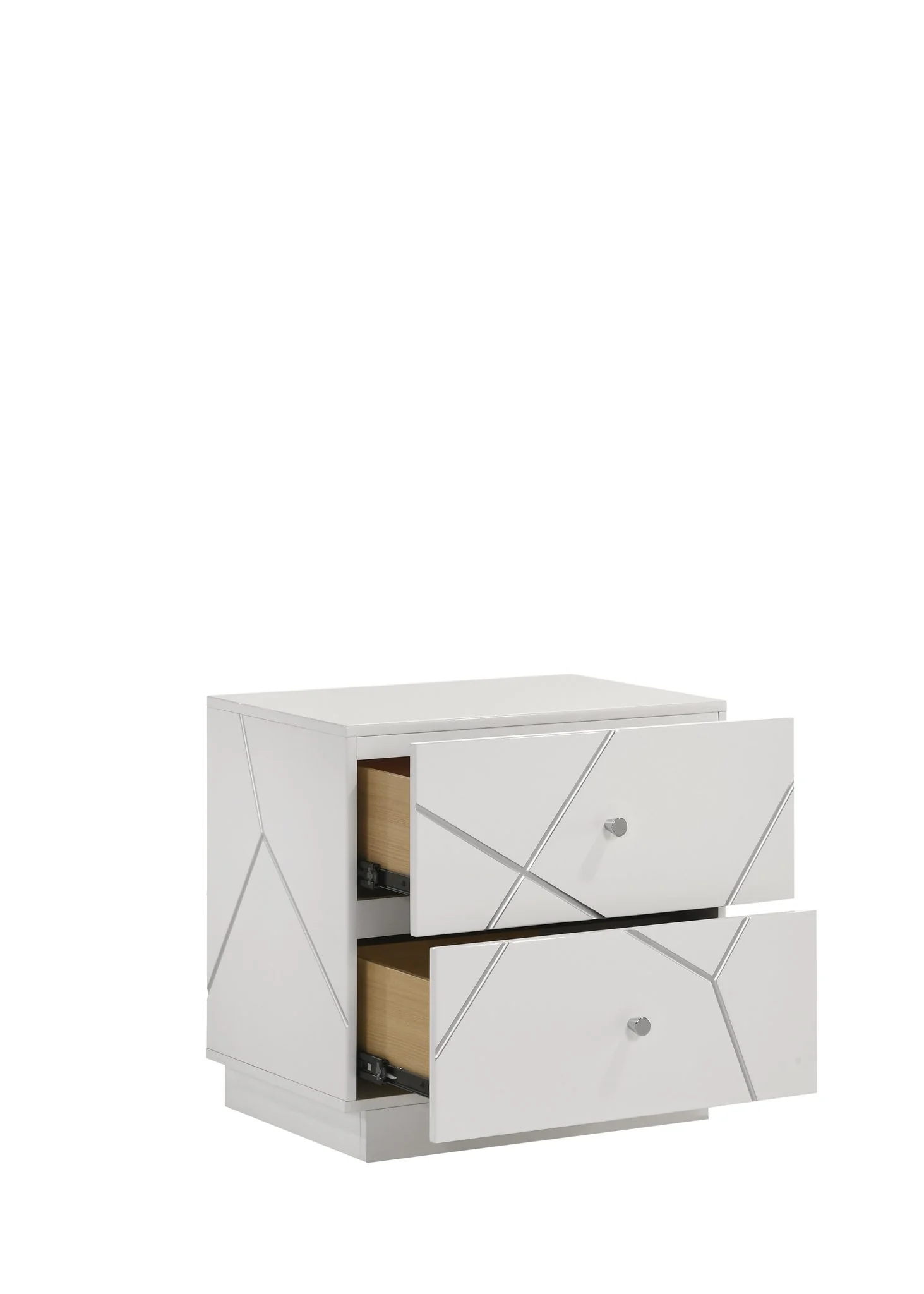 Manhattan King 4PC Bedroom Set White - Image 16