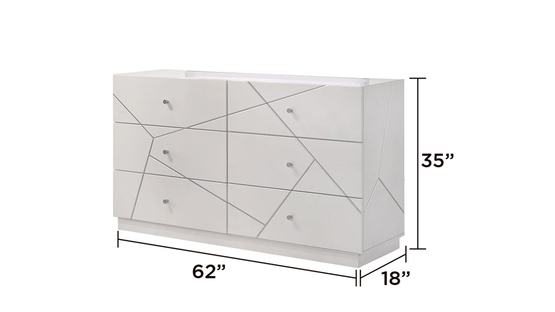 Manhattan King 4PC Bedroom Set White - Image 6
