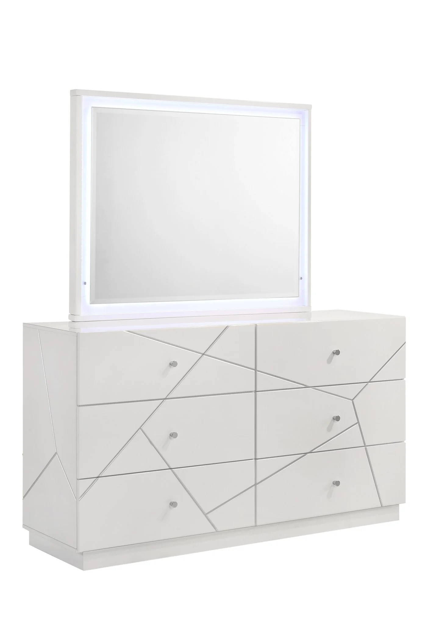 Manhattan King 5PC Bedroom Set White - Image 10