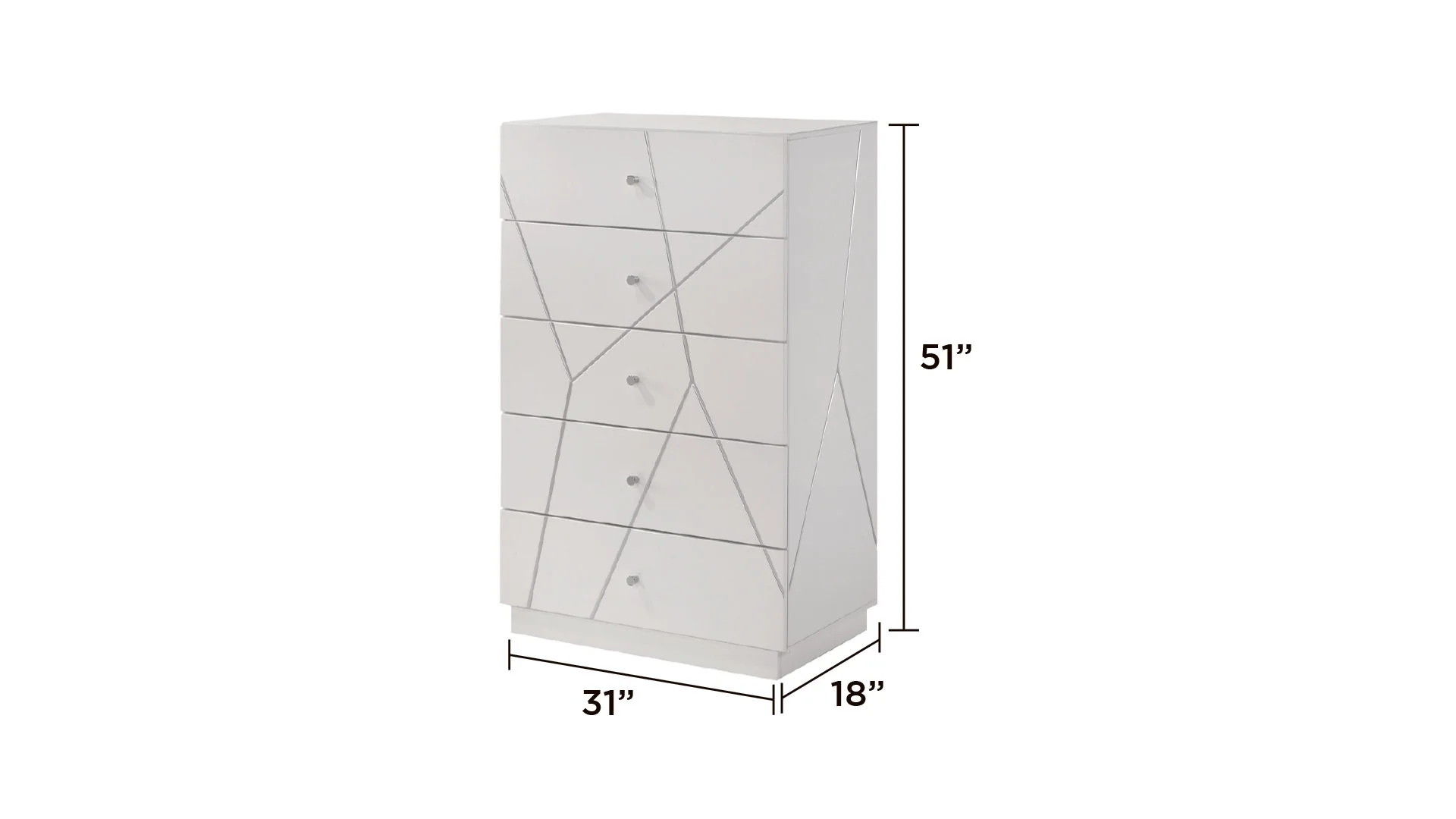 Manhattan King 5PC Bedroom Set White - Image 20