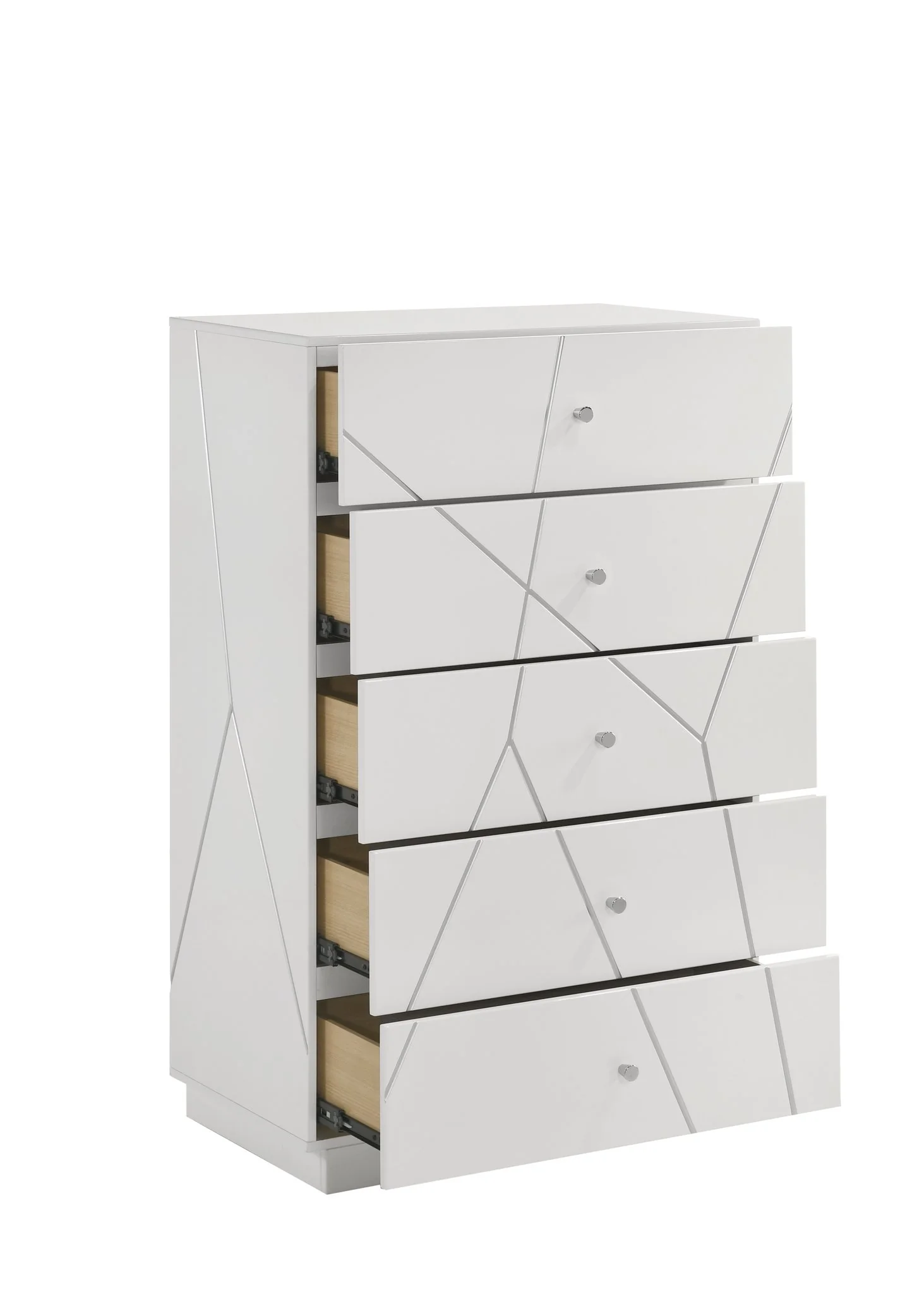 Manhattan King 5PC Bedroom Set White - Image 23
