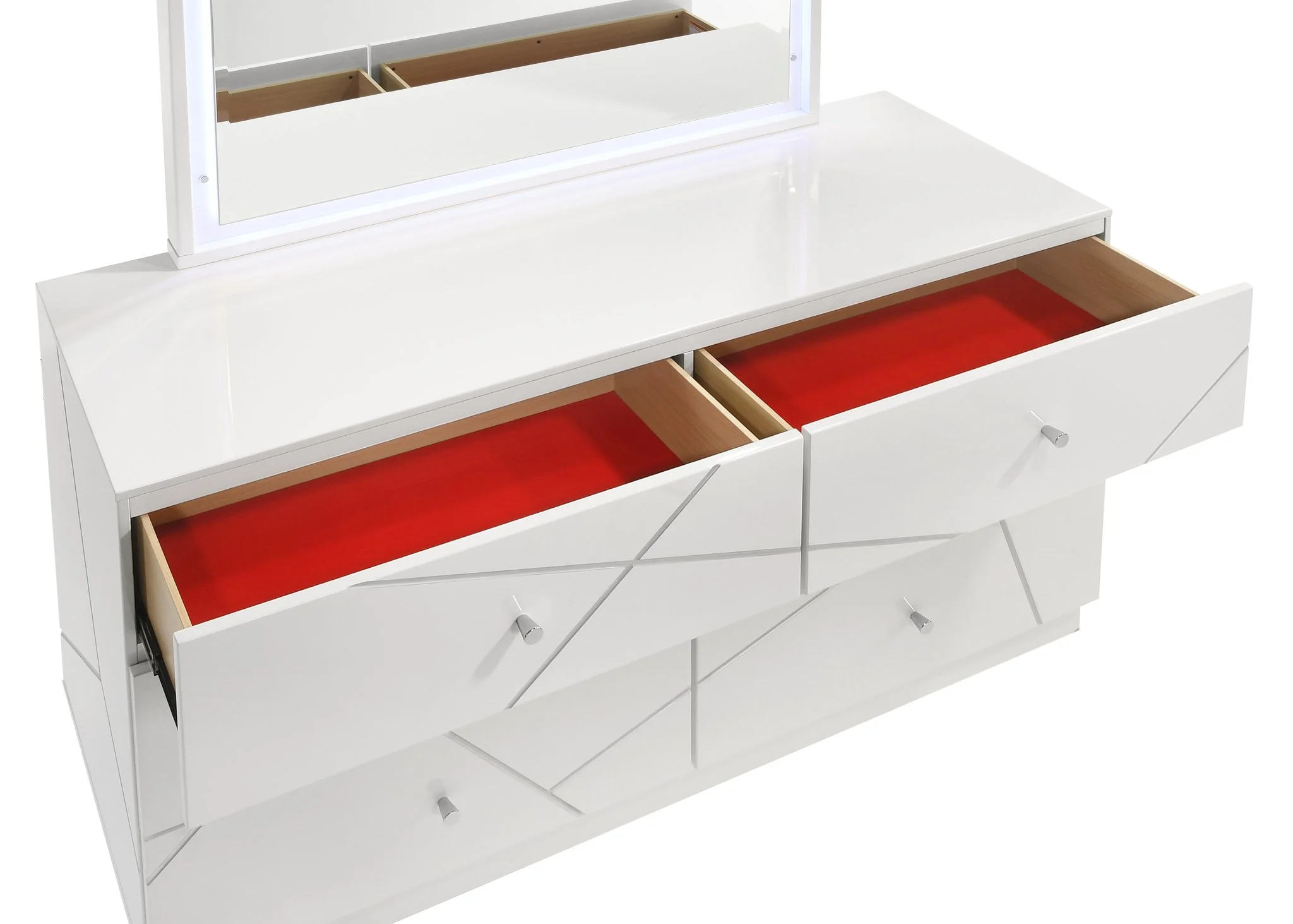 Manhattan Queen 5PC Bedroom Set White - Image 9