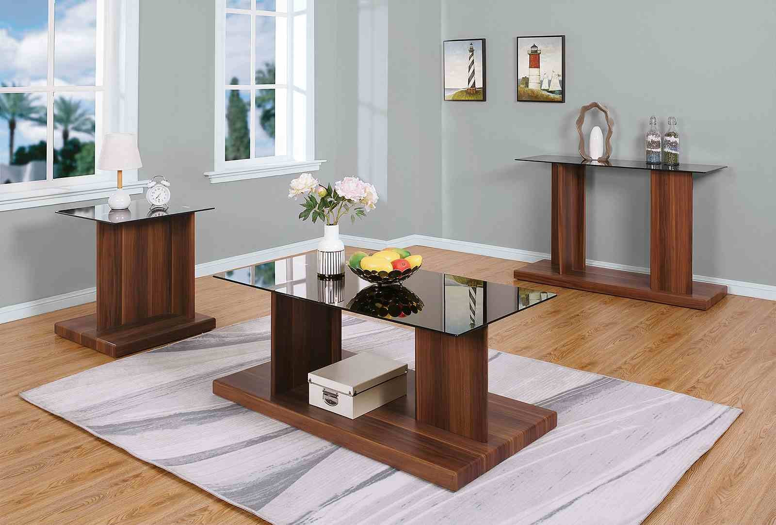 Mannedorf Coffee Table, Black/Dark Walnut - Image 2