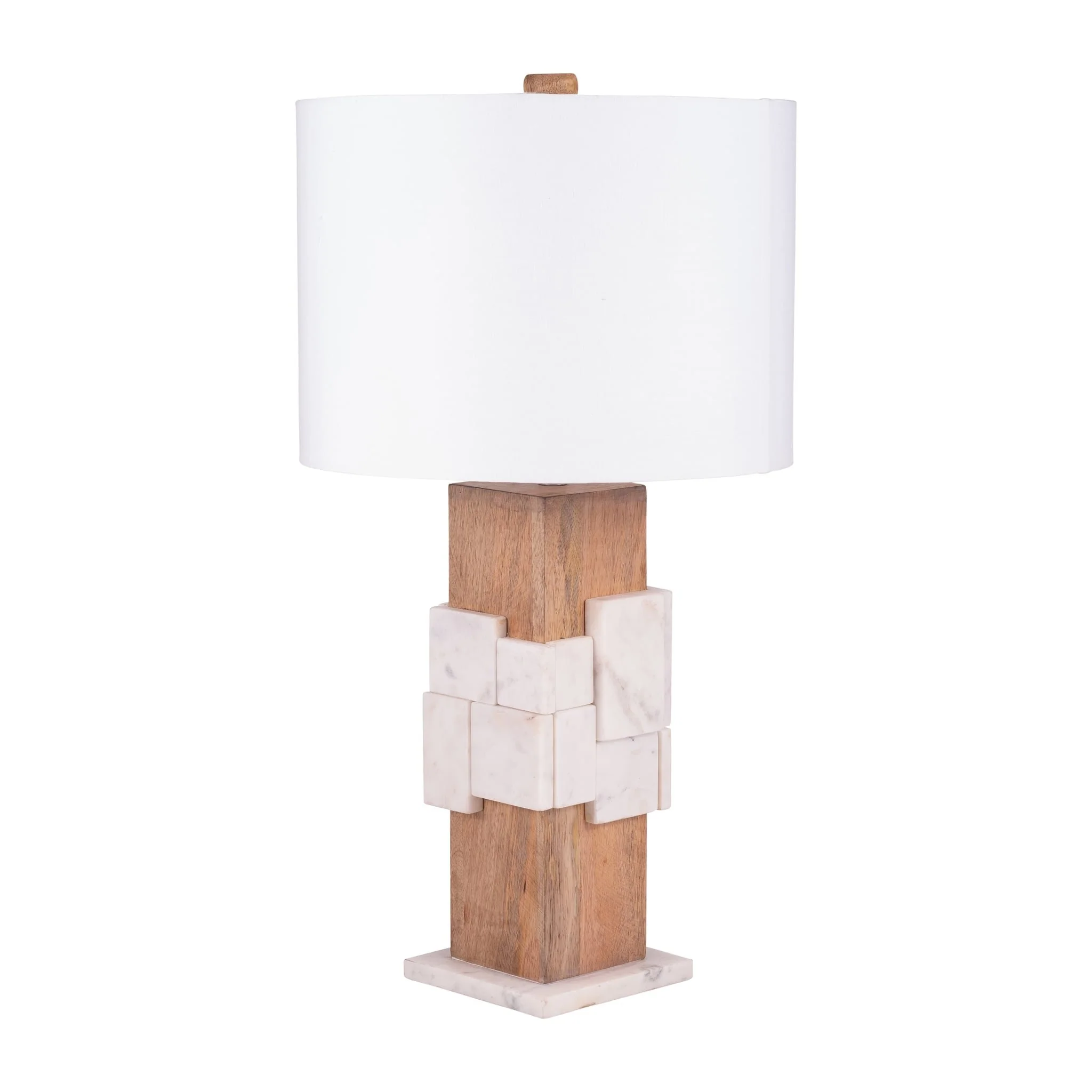 Marble, 18"h Table Lamp, White - Image 2