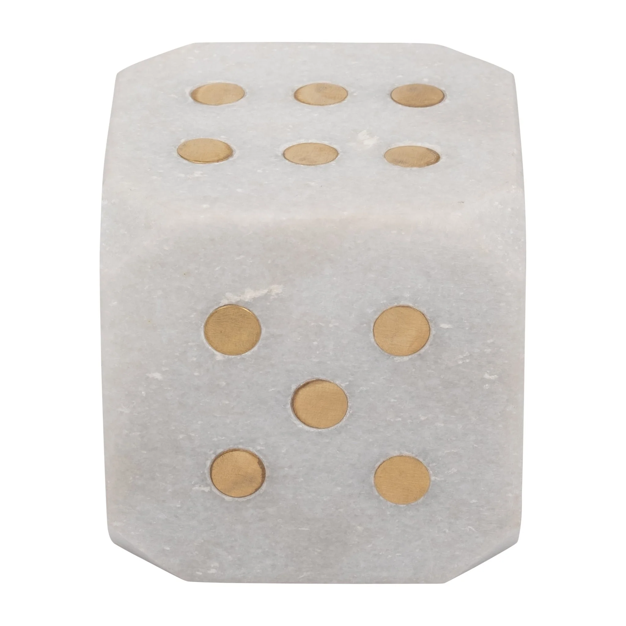 Marble, 4" Dice, White - Image 5