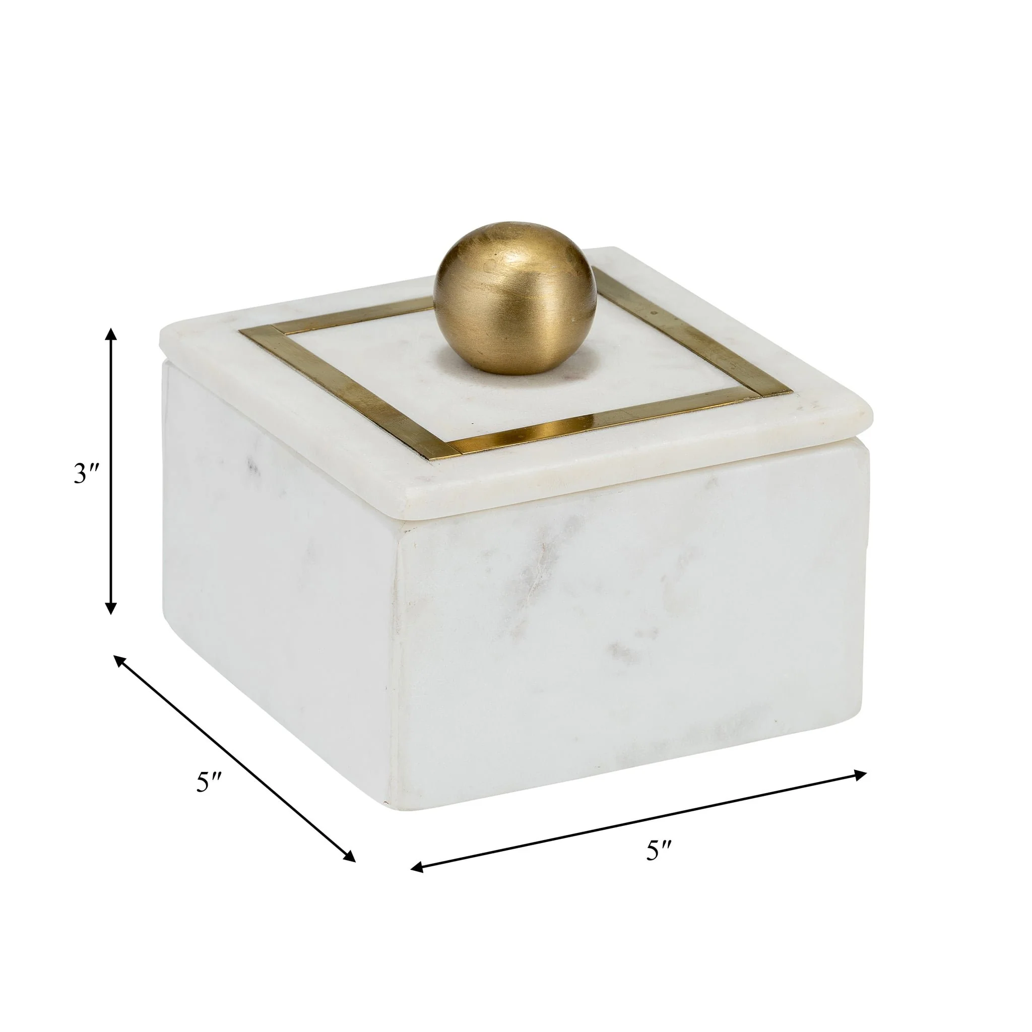 Marble, 5x5 Box - Knob, White - Image 8