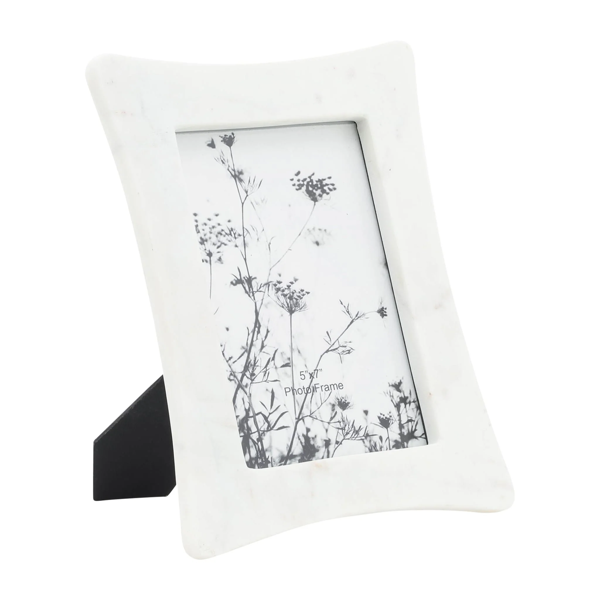 Marble, 5x7 Curved Photo Frame, White - Image 2