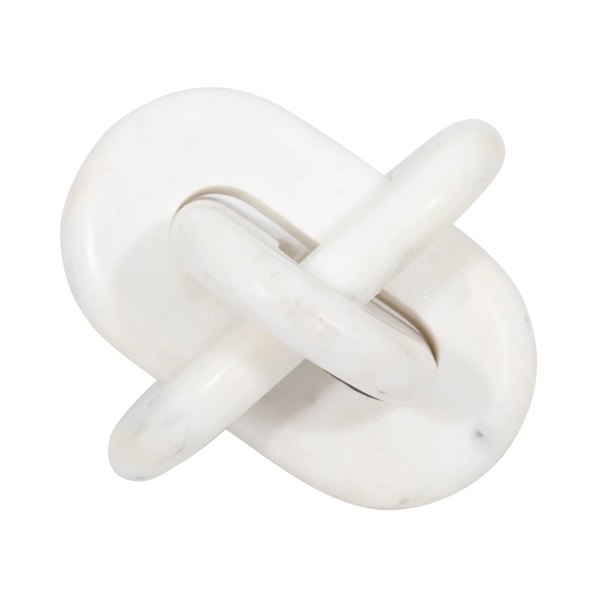 Marble, 6" Knot Decor, White - Image 4