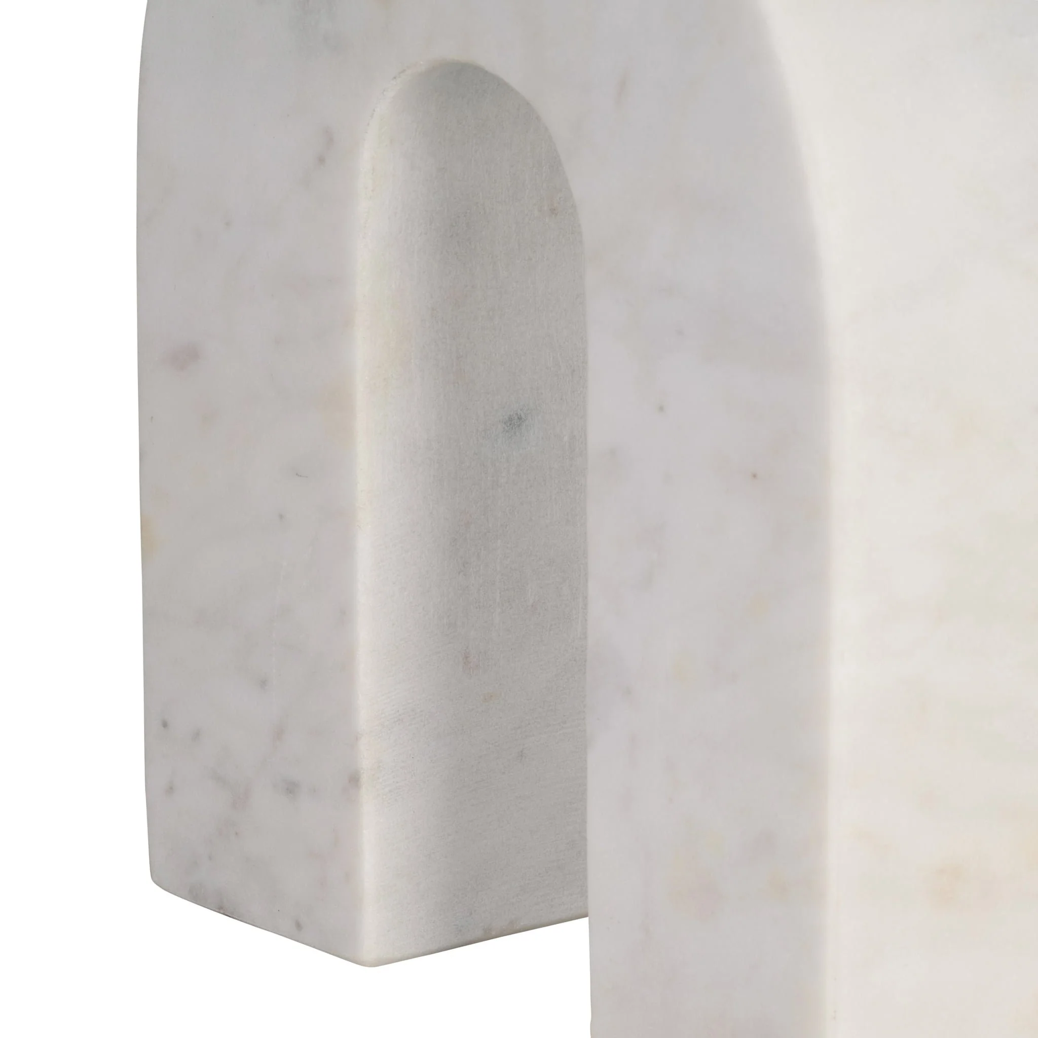 Marble, 6"h Horseshoe Tabletop Deco, White - Image 4