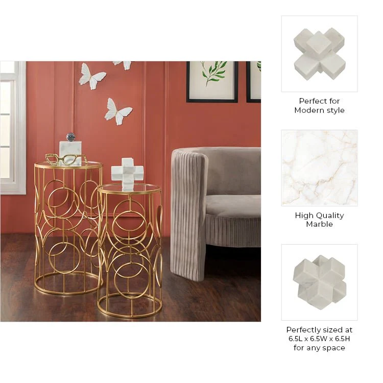 Marble 7" Jack Deco, White - Image 3