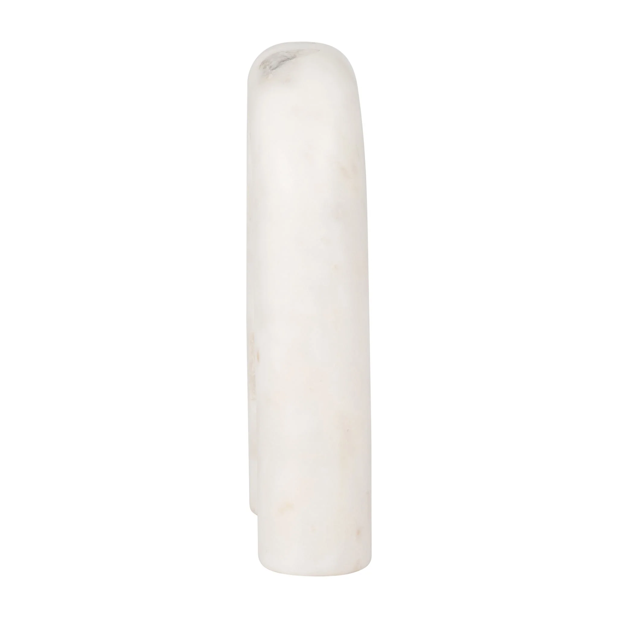 Marble, 8" Rounded Horseshoe Table Top Deco, White - Image 3