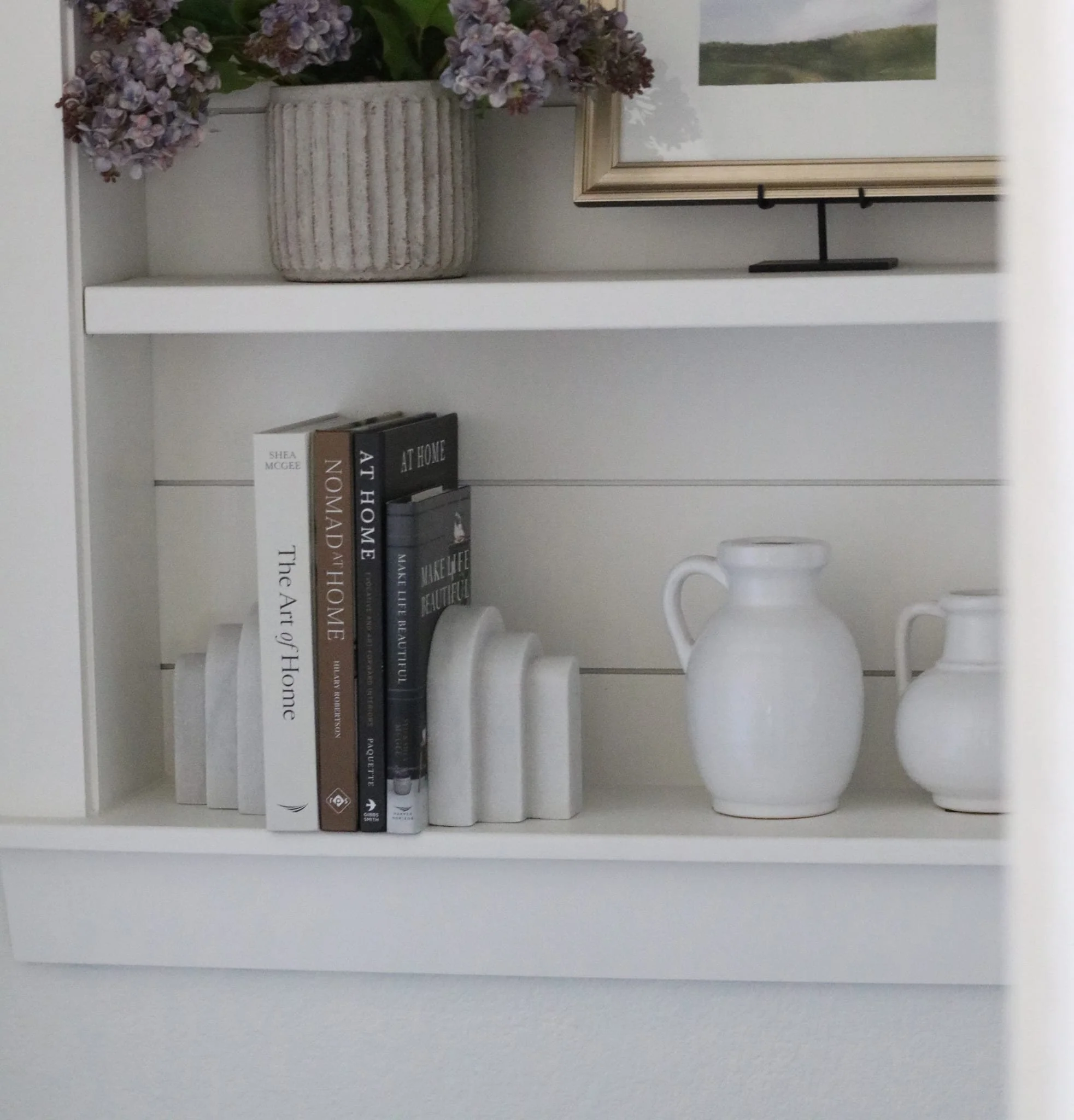 Marble, S/2 6", Layered Arches Bookends,white - Image 10