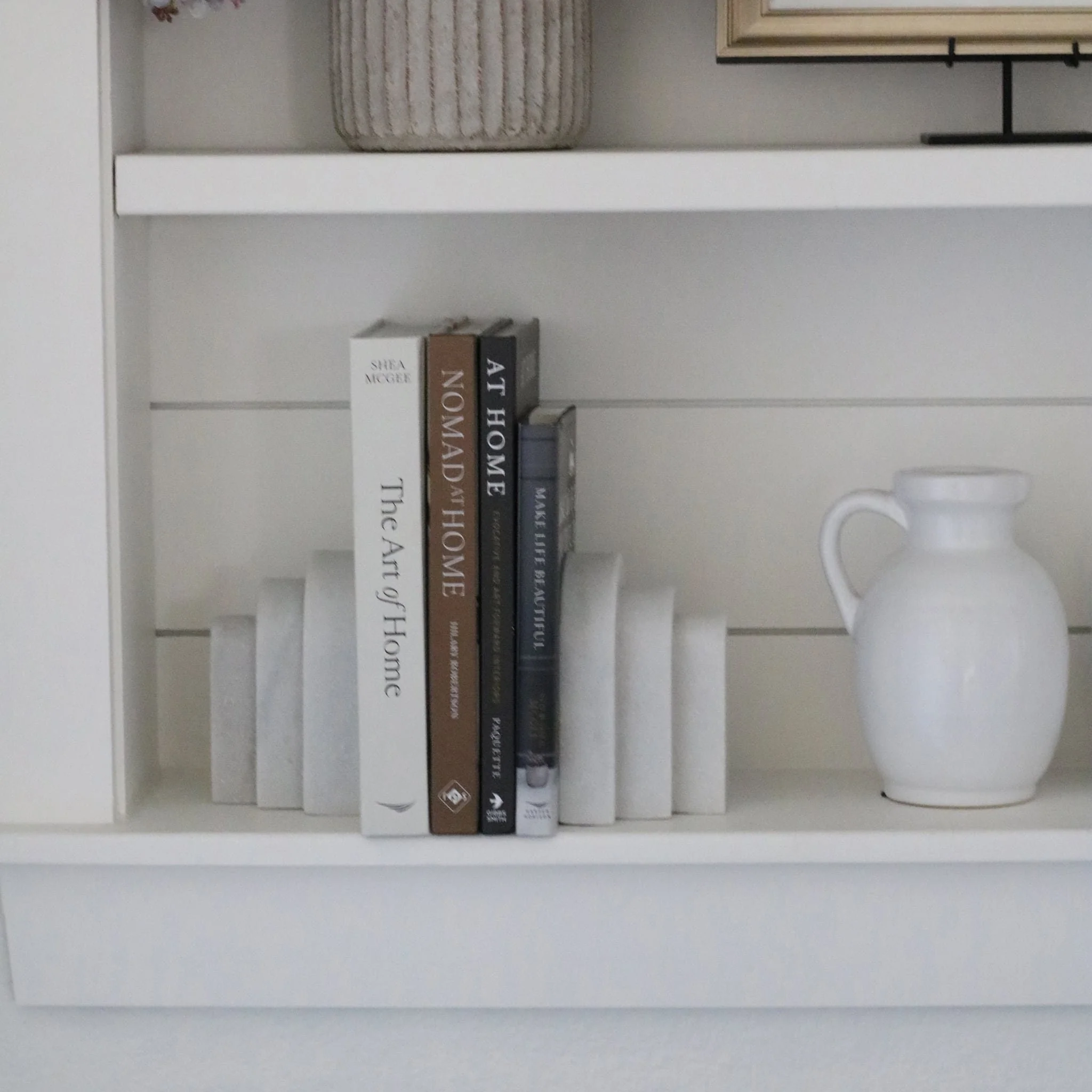 Marble, S/2 6", Layered Arches Bookends,white - Image 11