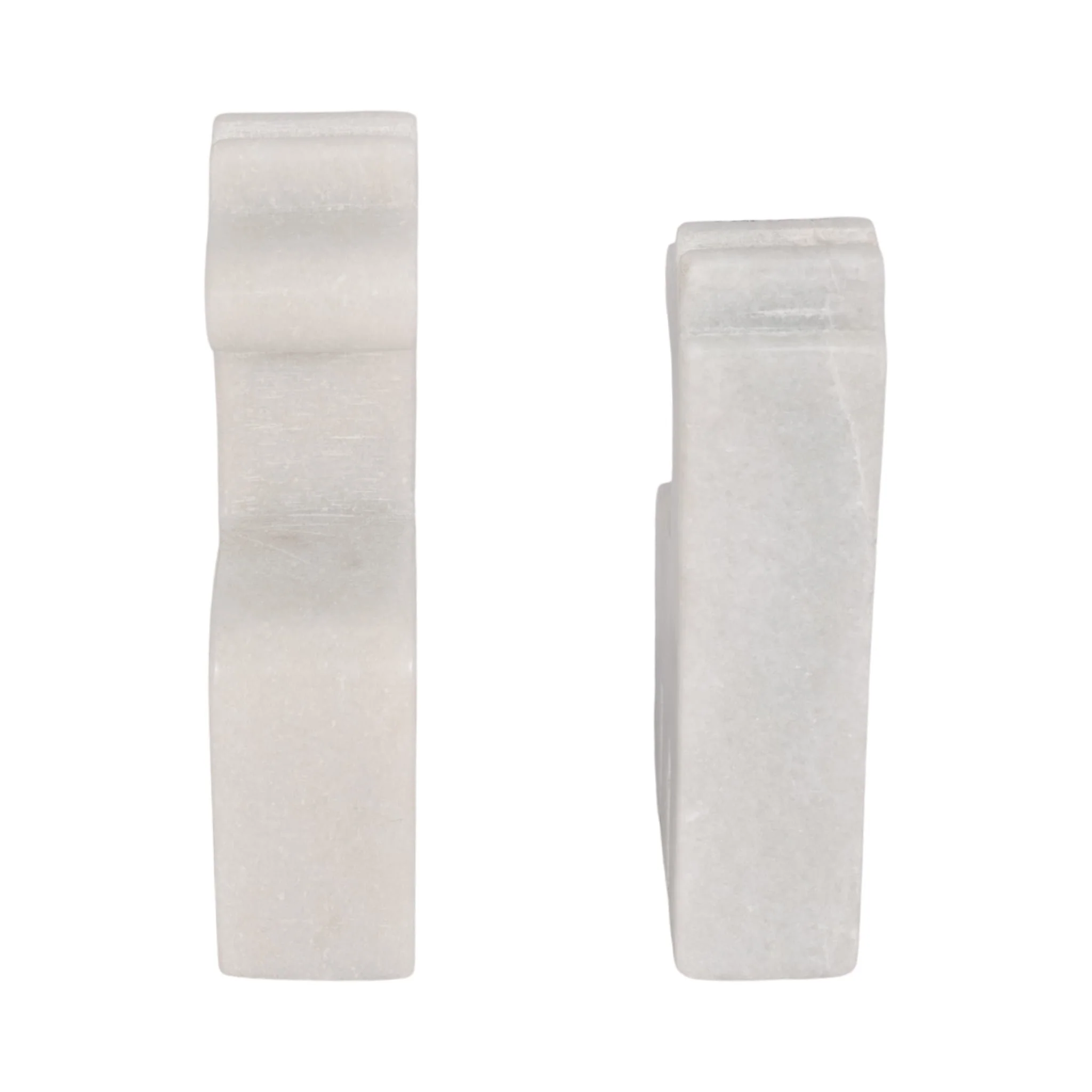 Marble, S/2 7" Giraffe Bookends, White - Image 5