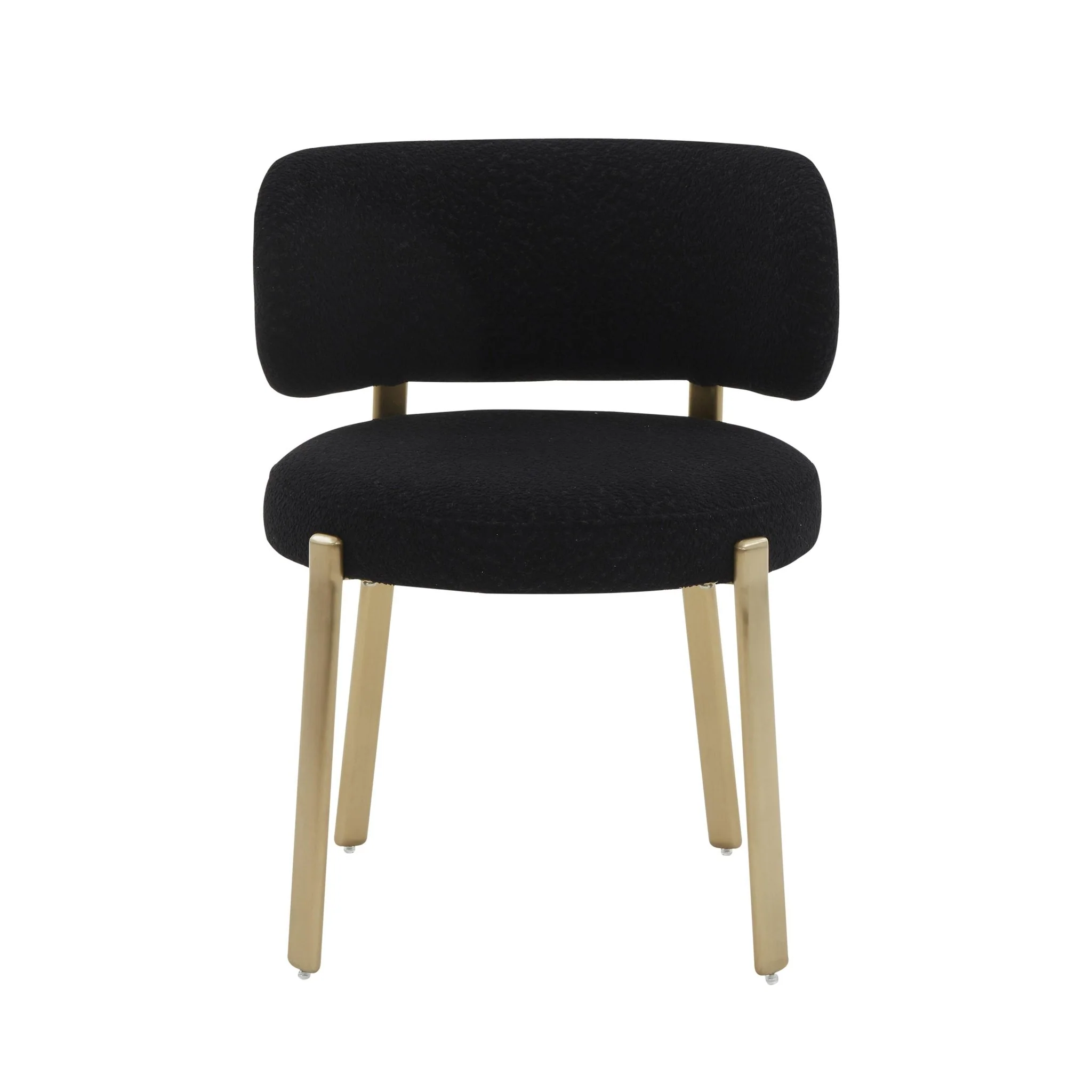 Margaret Black Performance Boucle Dining Chair - Image 3