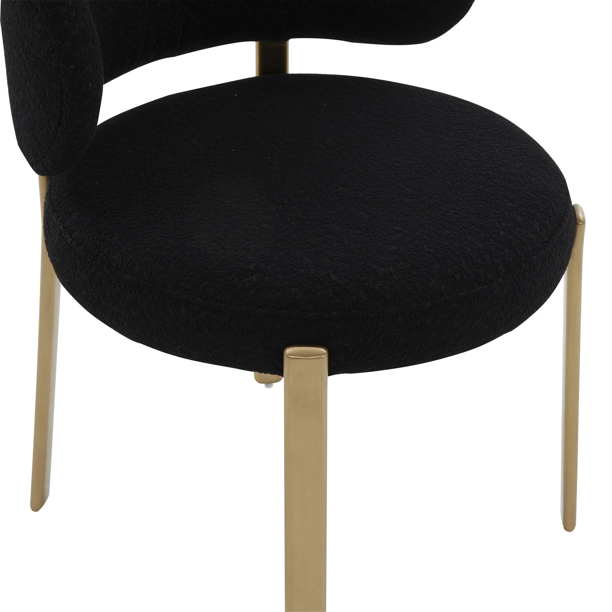 Margaret Black Performance Boucle Dining Chair - Image 5