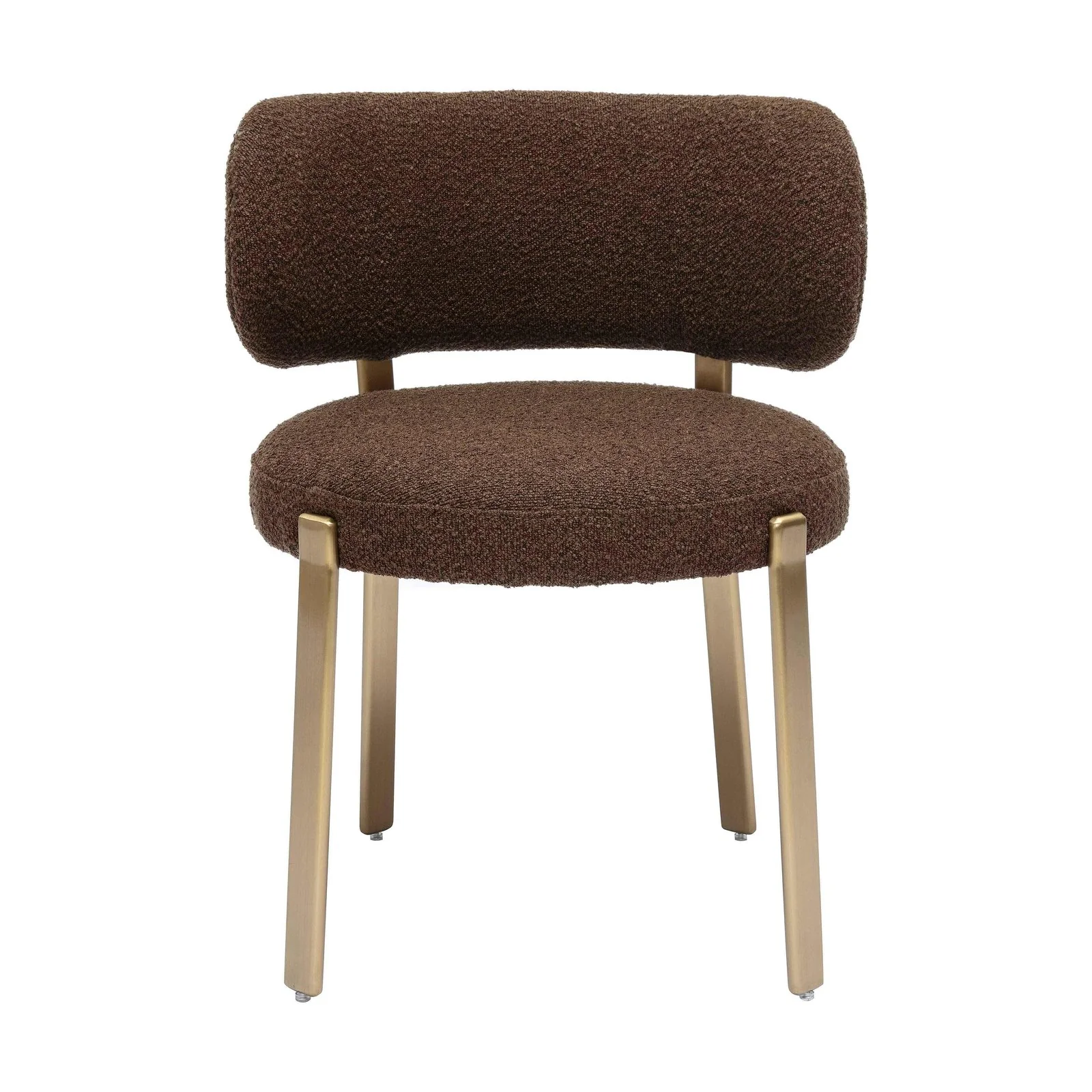Margaret Chocolate Brown Performance Boucle Dining Chair - Image 3