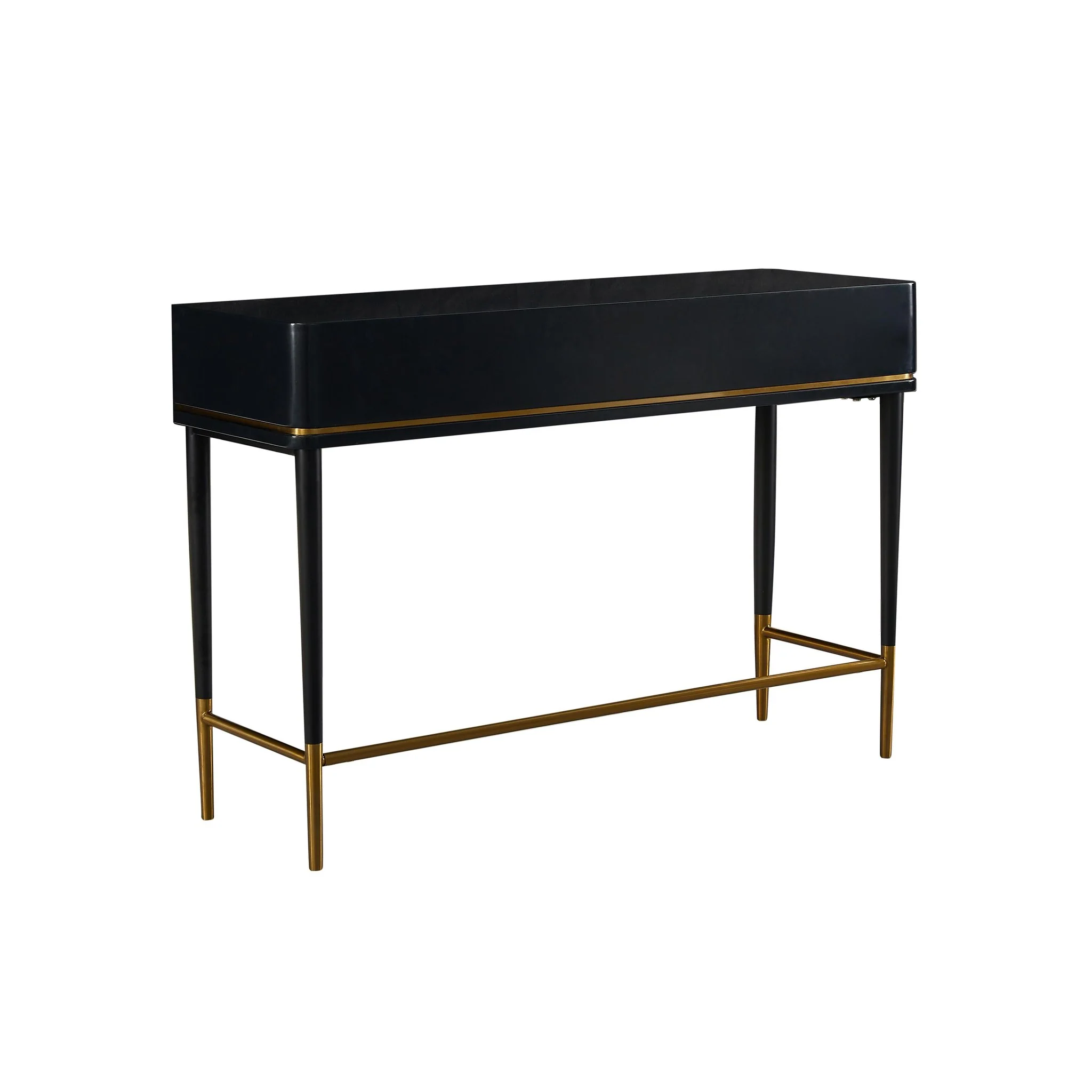 Mariah Two Drawer Black Desk - Image 4
