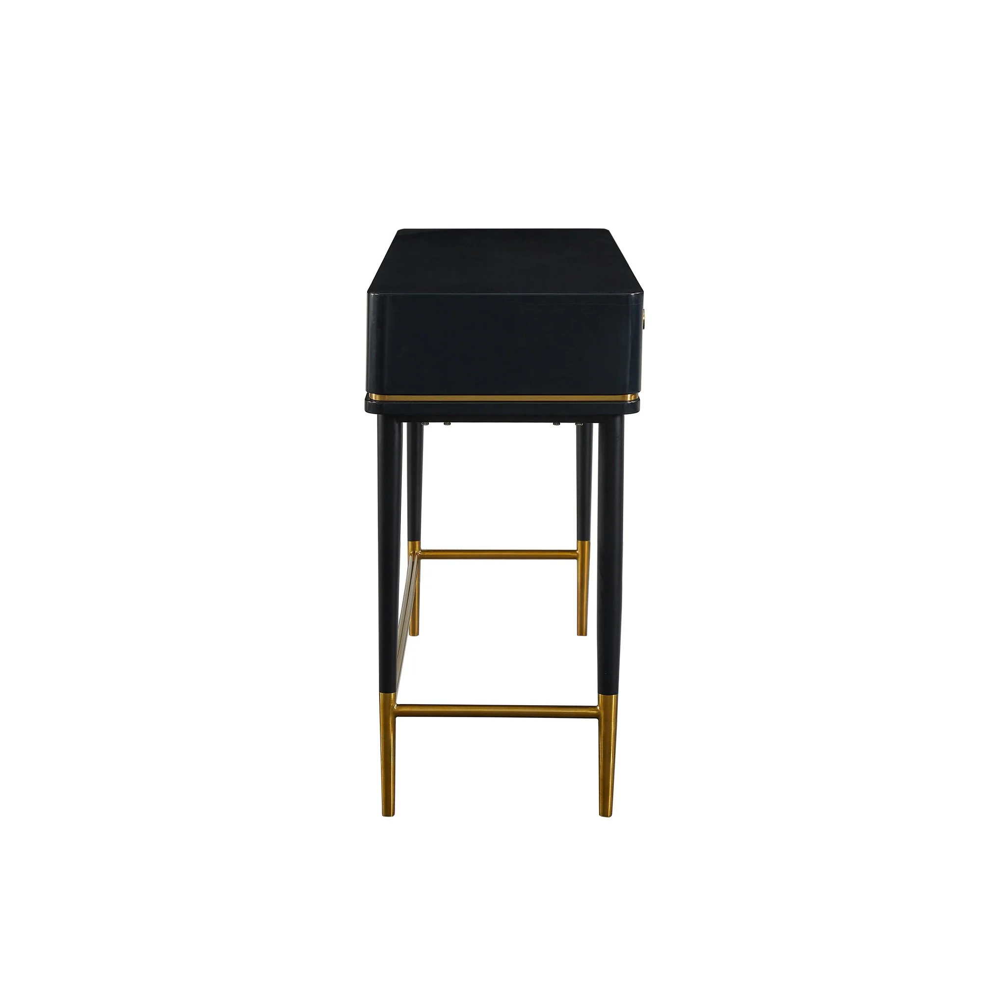 Mariah Two Drawer Black Desk - Image 6