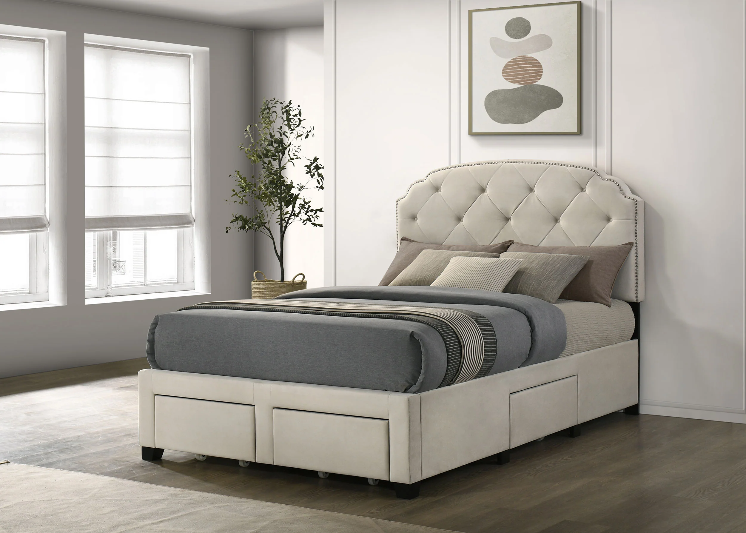 Marianna Panel Platform Storage Bed - Image 28