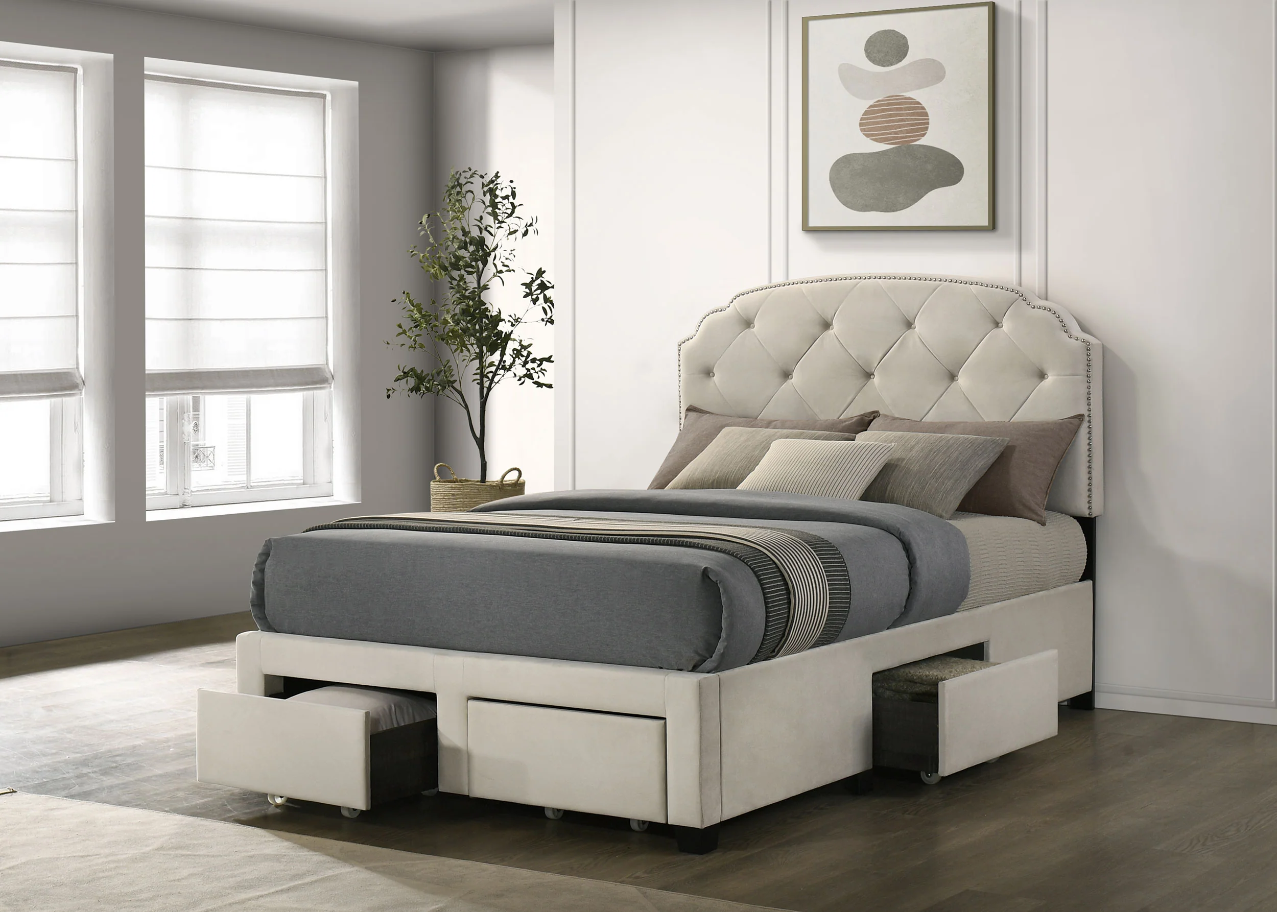 Marianna Panel Platform Storage Bed - Image 29