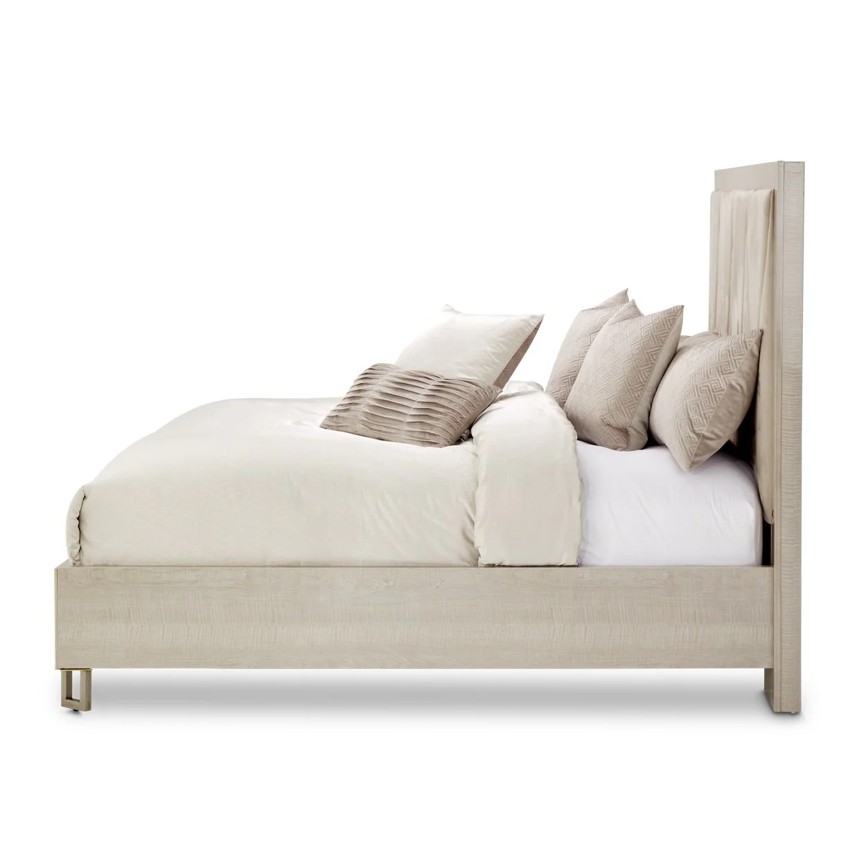 Marin Eastern King Panel Bed - Greige - Image 2