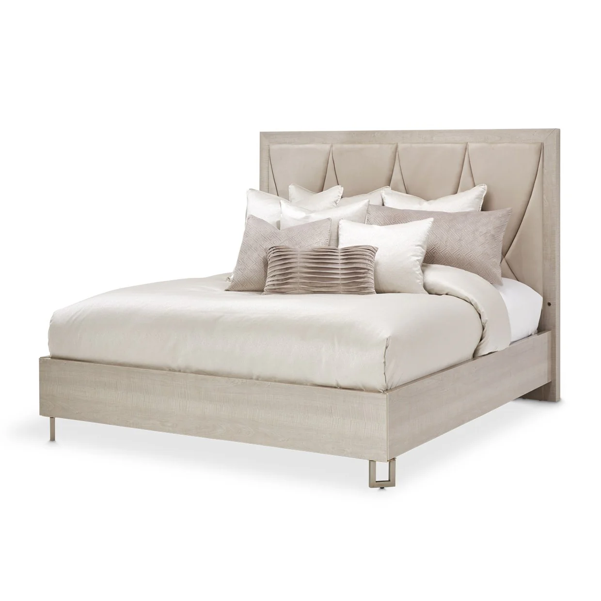 Marin Eastern King Panel Bed - Greige - Image 9