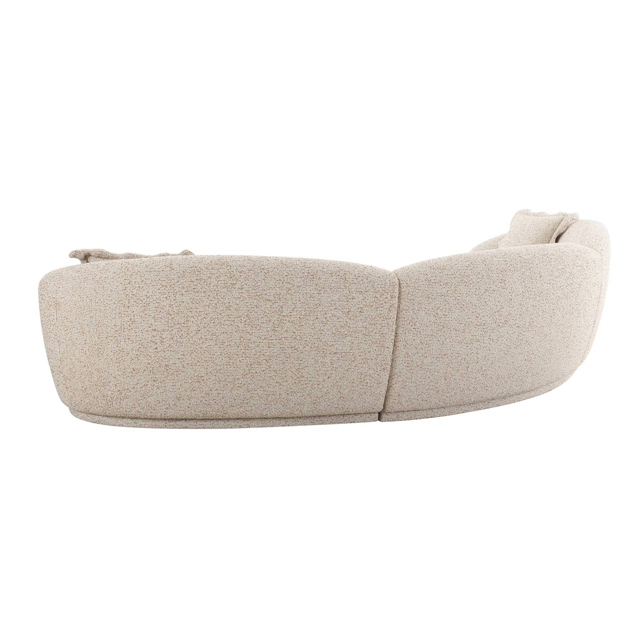 Marion Two-Tone Textured Boucle Large Sectional - Image 4