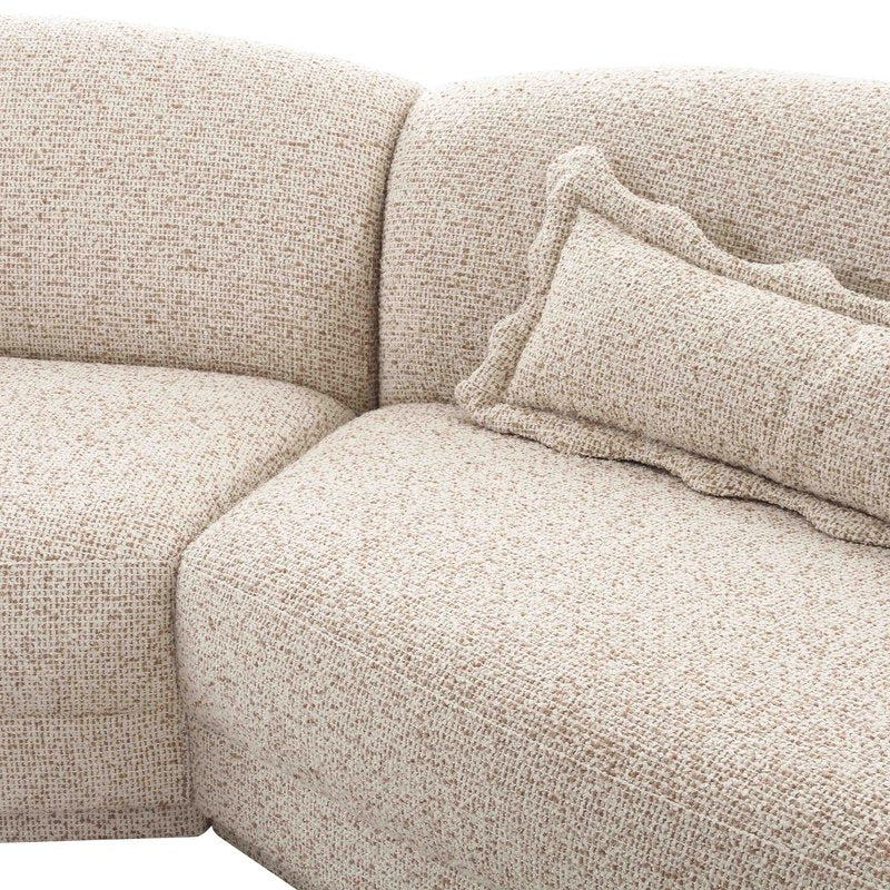 Marion Two-Tone Textured Boucle Large Sectional - Image 5