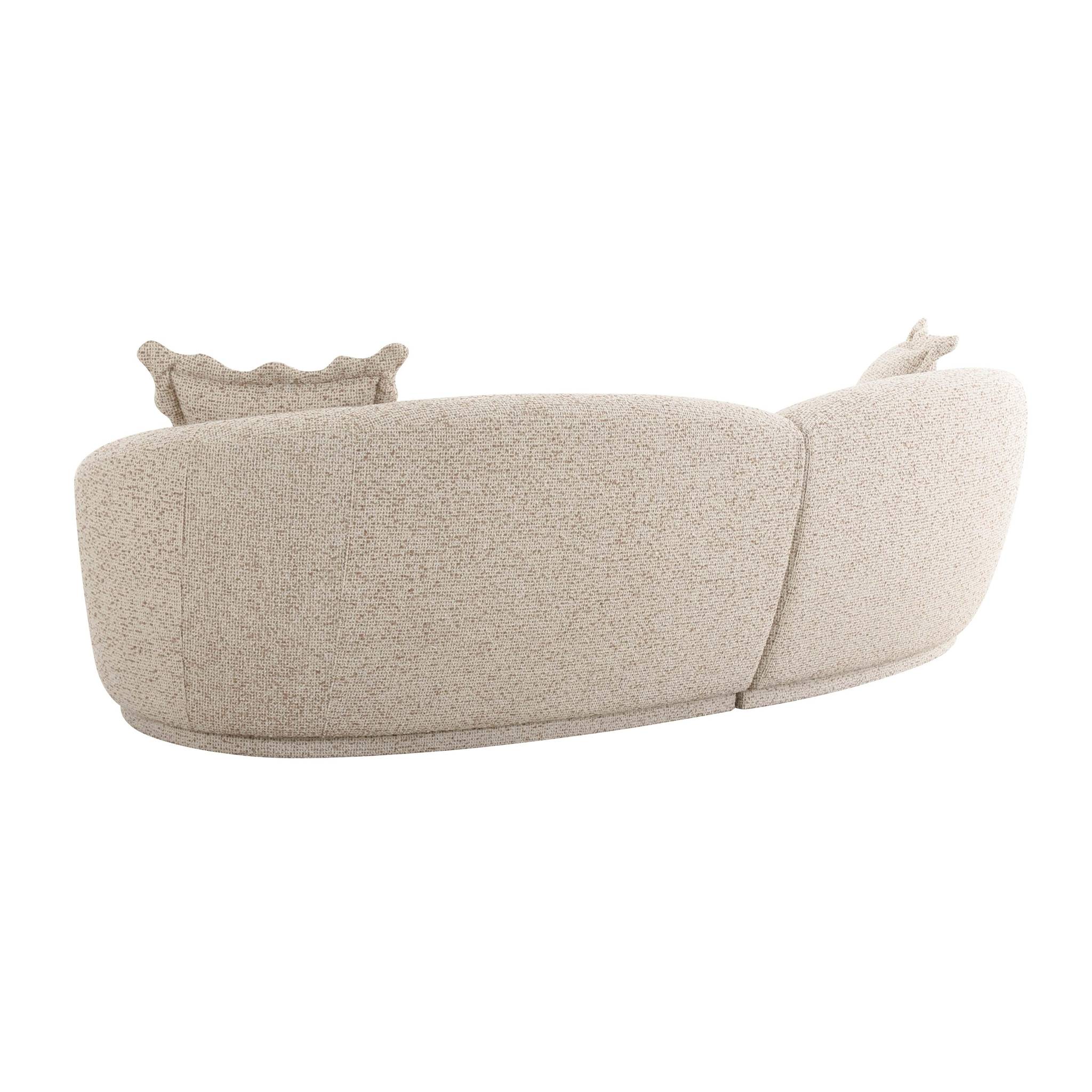 Marion Two-Tone Textured Boucle Sectional - Image 4