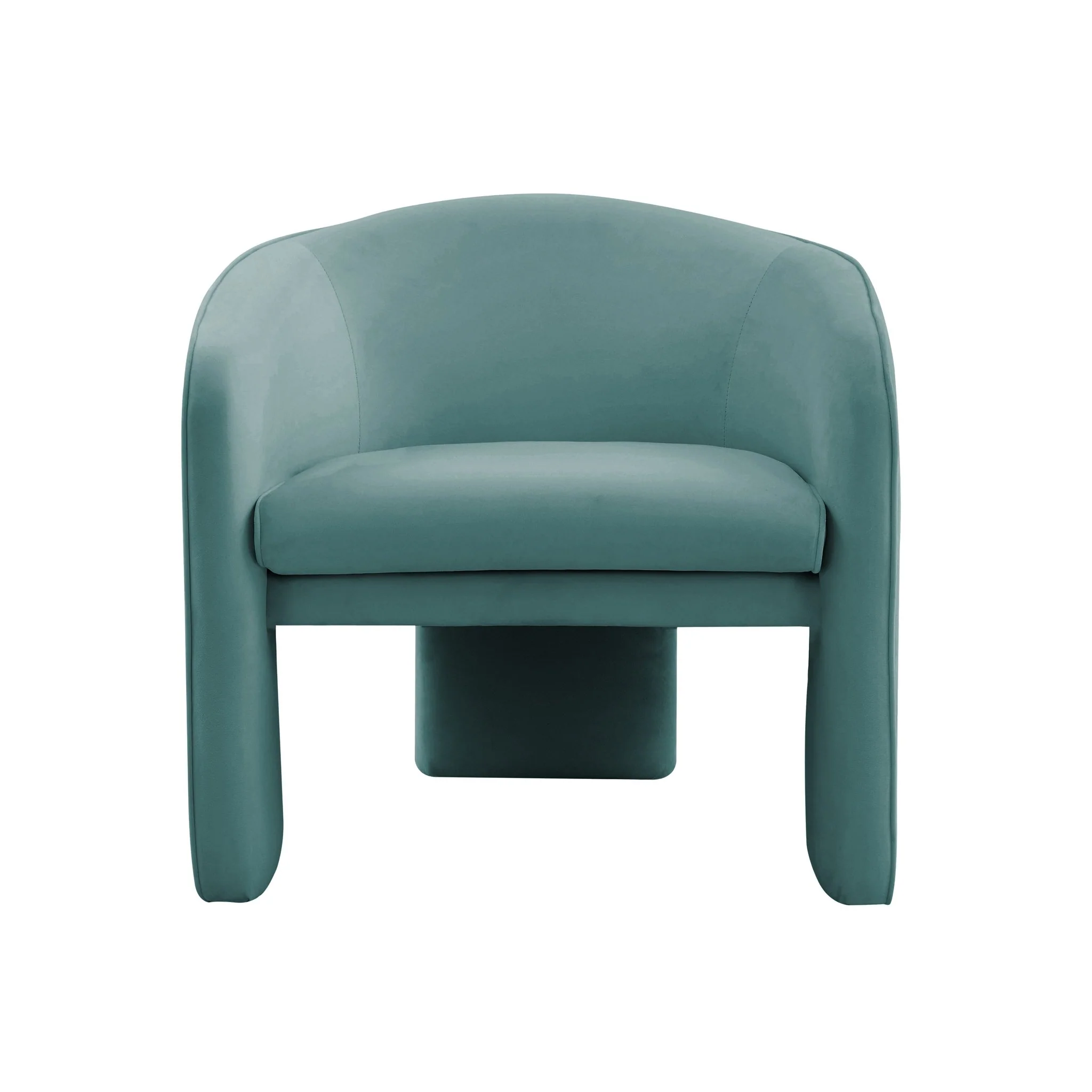 Marla Sea Blue Velvet Accent Chair - Image 3