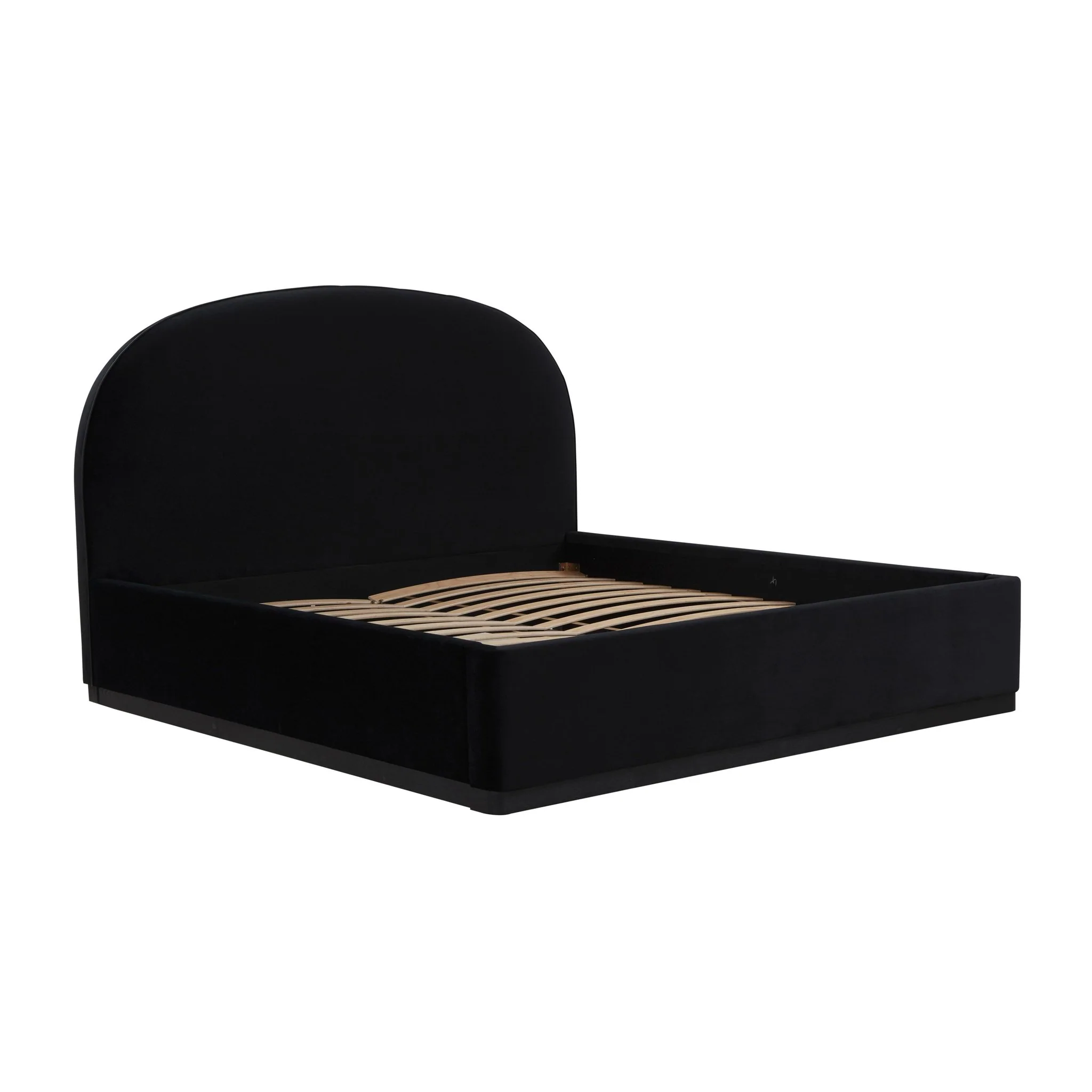 Marlow Black Velvet King Bed - Image 4