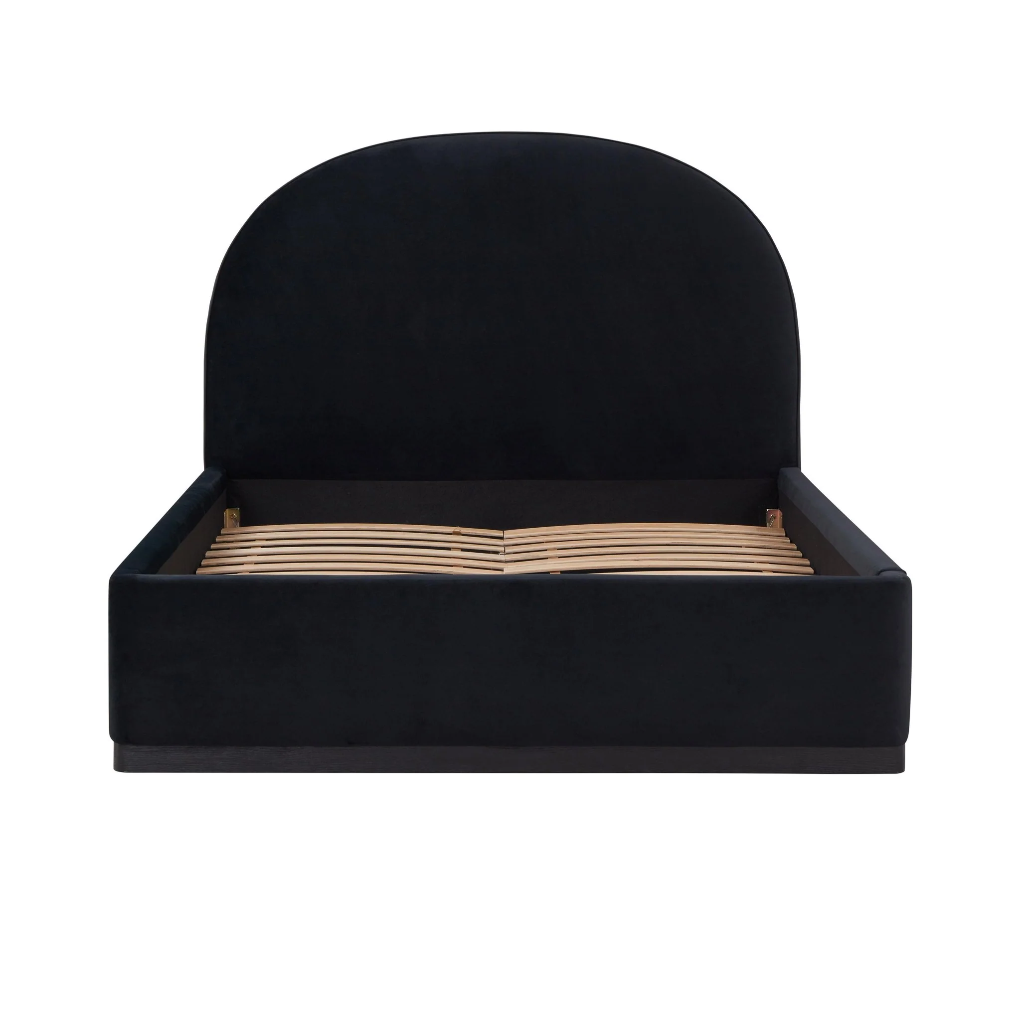 Marlow Black Velvet Queen Bed - Image 7
