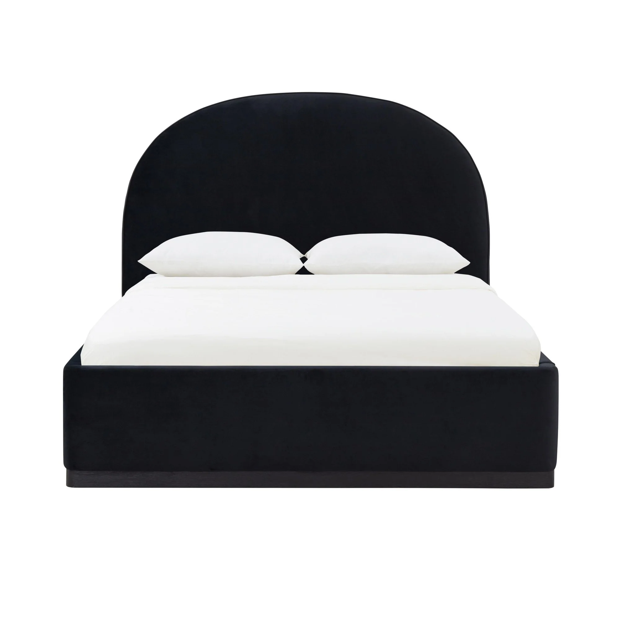 Marlow Black Velvet Queen Bed - Image 8