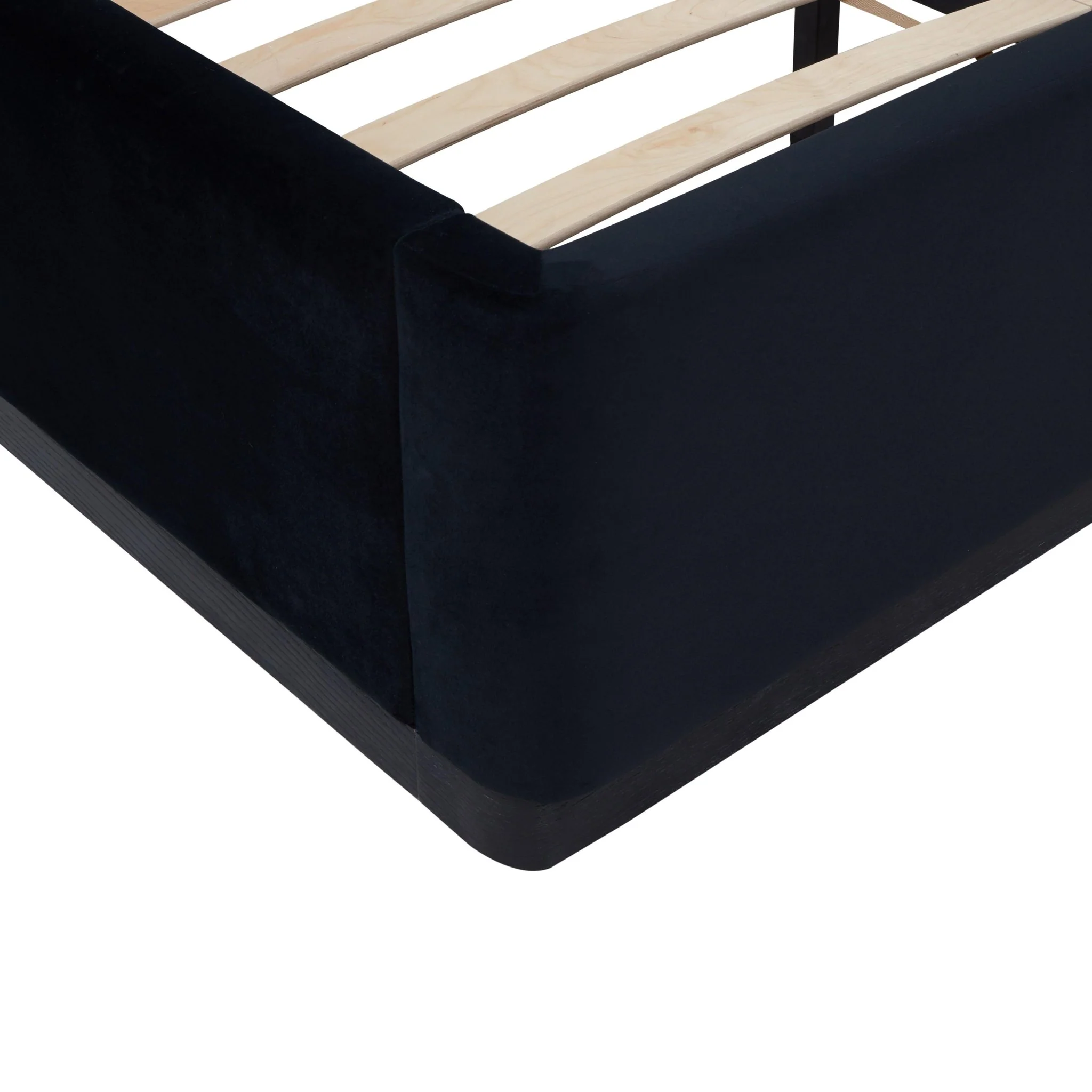 Marlow Black Velvet Queen Bed - Image 9