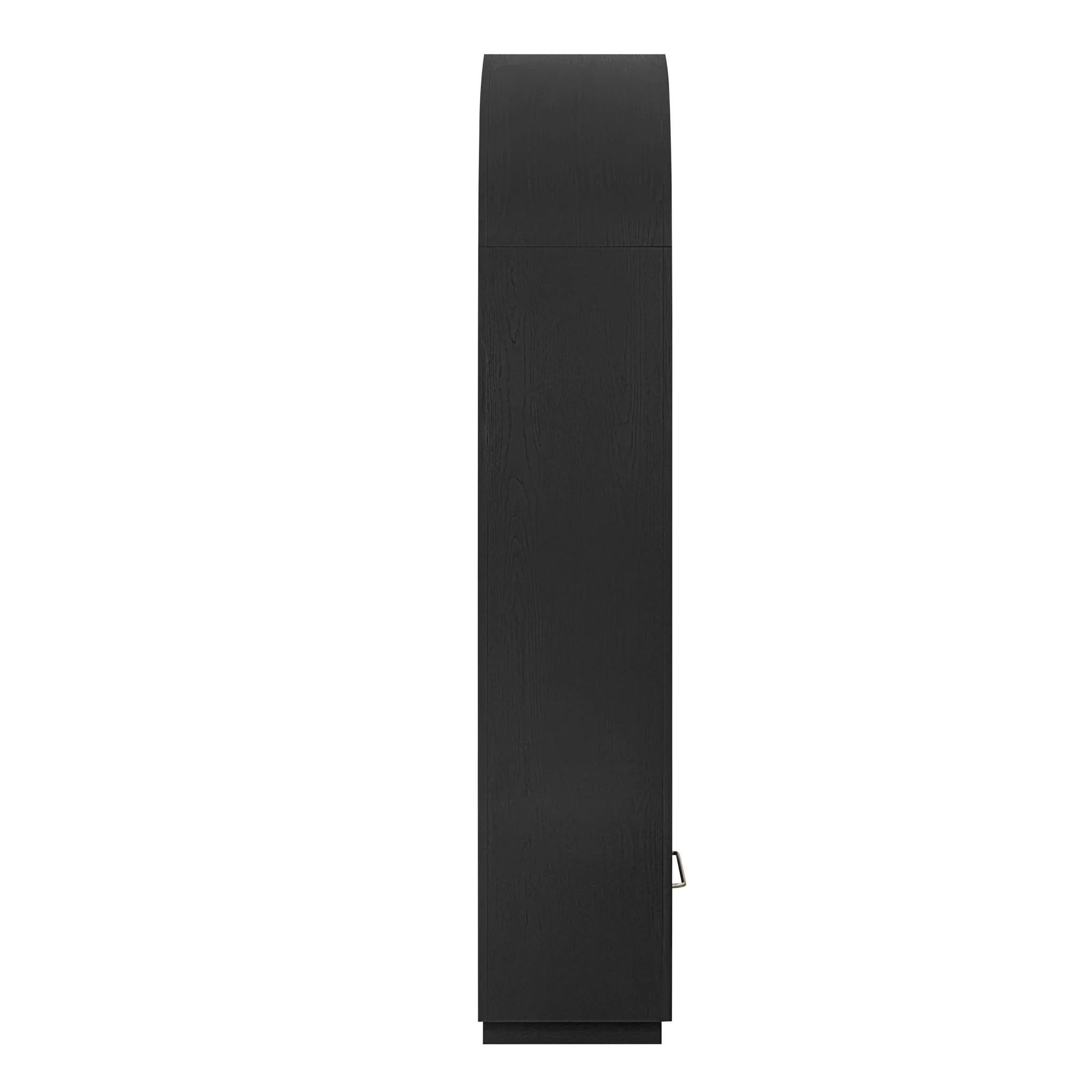 Marlow Black Wood Bookcase with File Drawer - Image 5