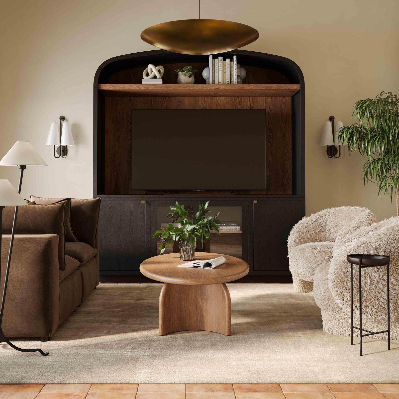 Marlow Black Wood Entertainment Center - Image 2