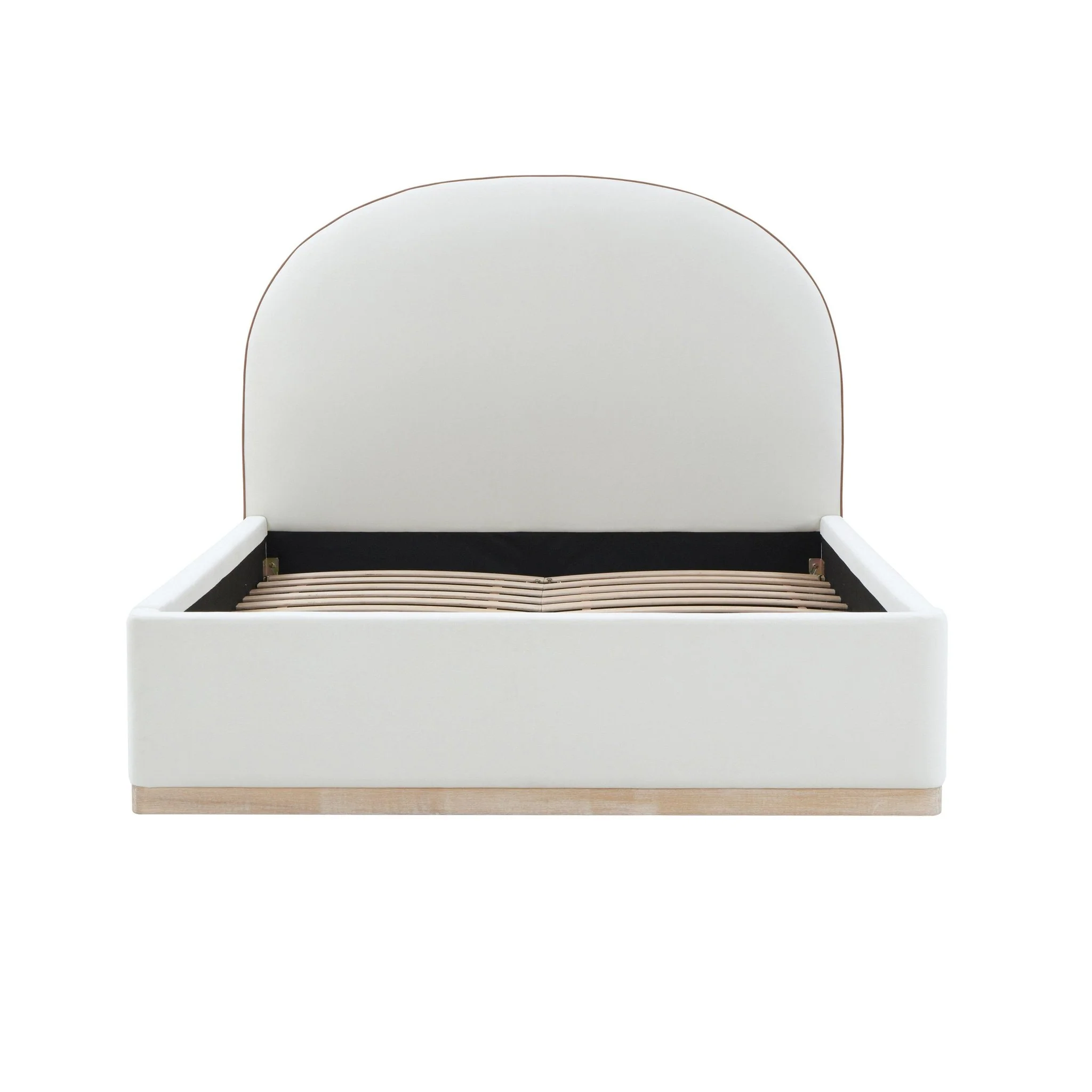 Marlow Cream Velvet Queen Bed - Image 7