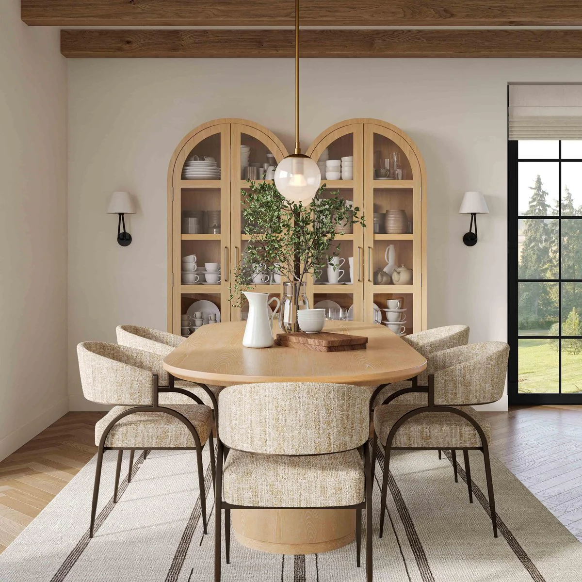 Marlow Natural Wood Dining Table - Image 2